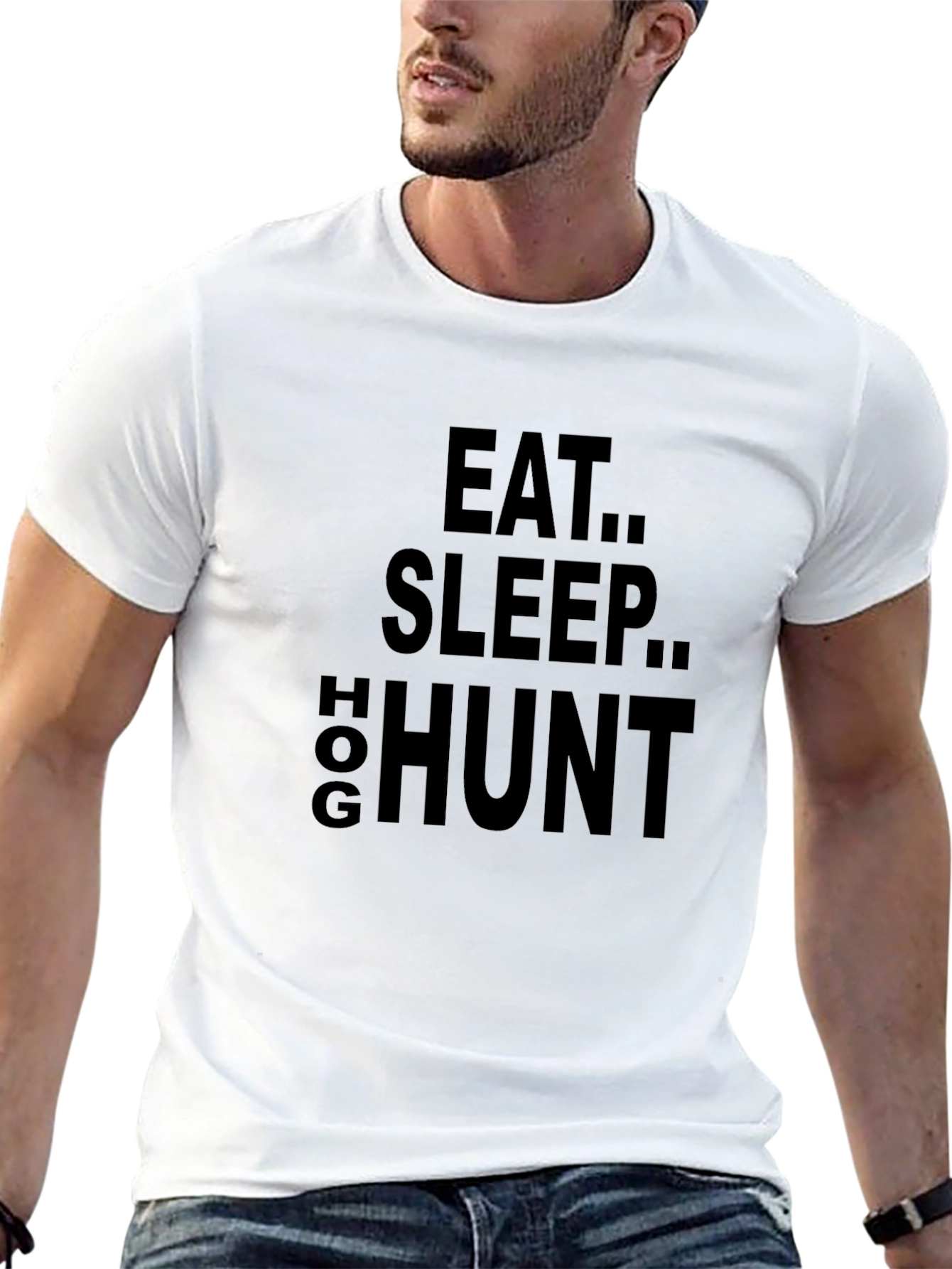 Eat Sleep Hog Hunt T-Shirt - Black