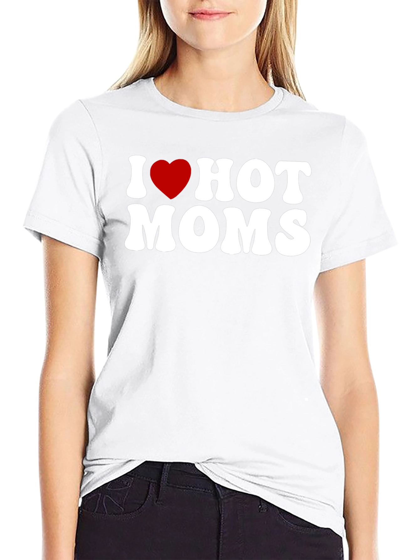 I Heart Hot Moms Graphic Tee