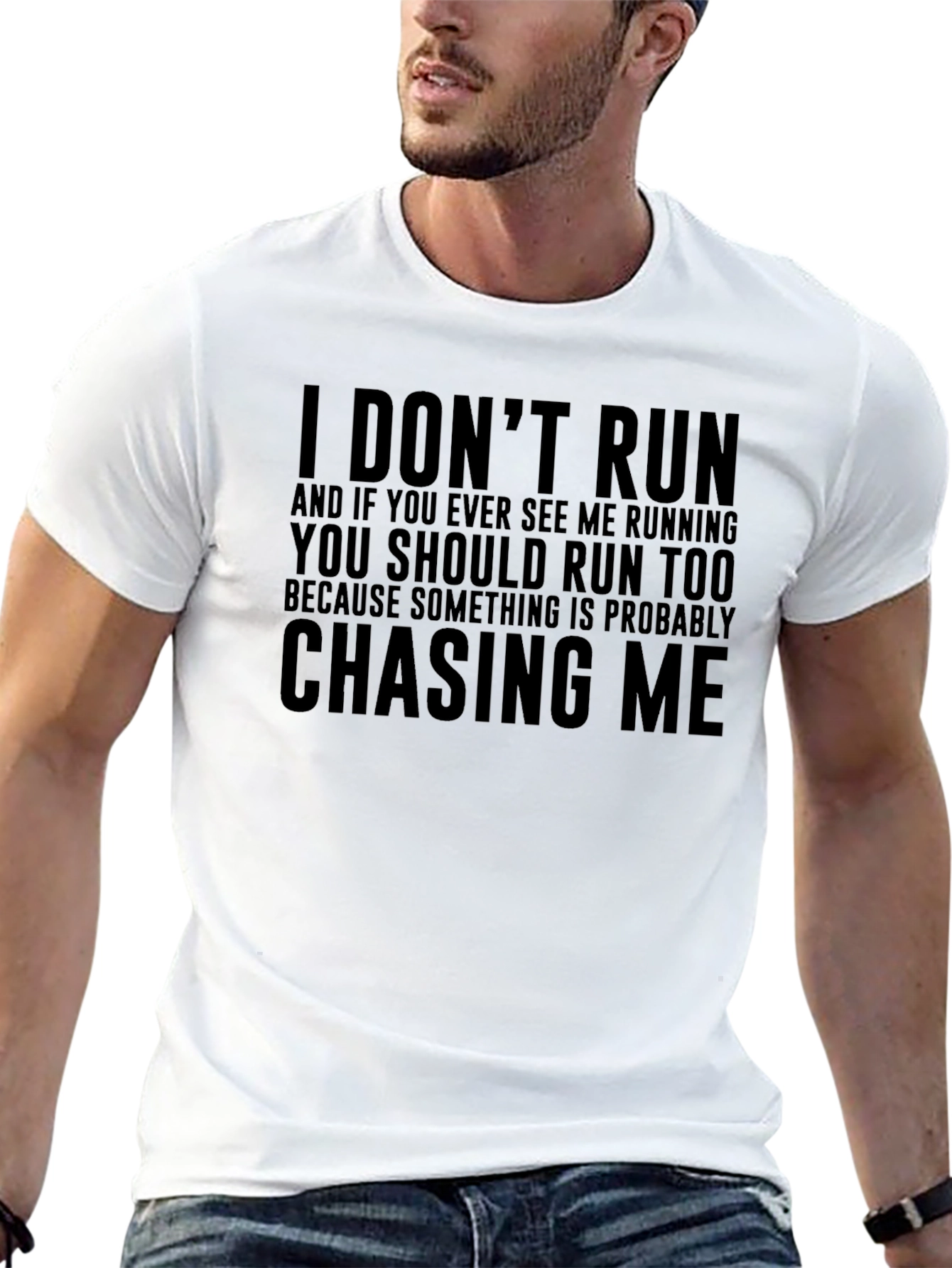 I Dont Run T-Shirt Funny Slogan Graphic Tee