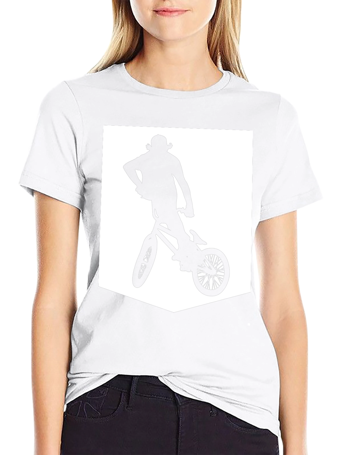 BMX Rider Graphic Tee - Black Casual T-Shirt