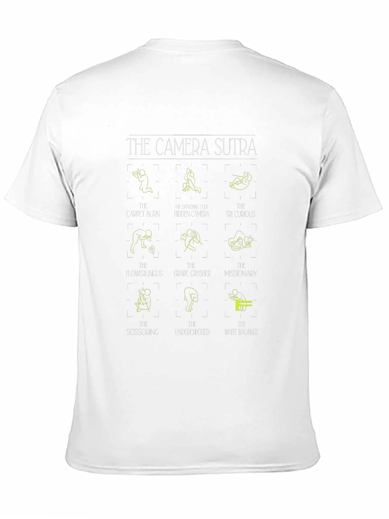 Camera Sutra T-Shirt - Photography Poses Graphic Tee