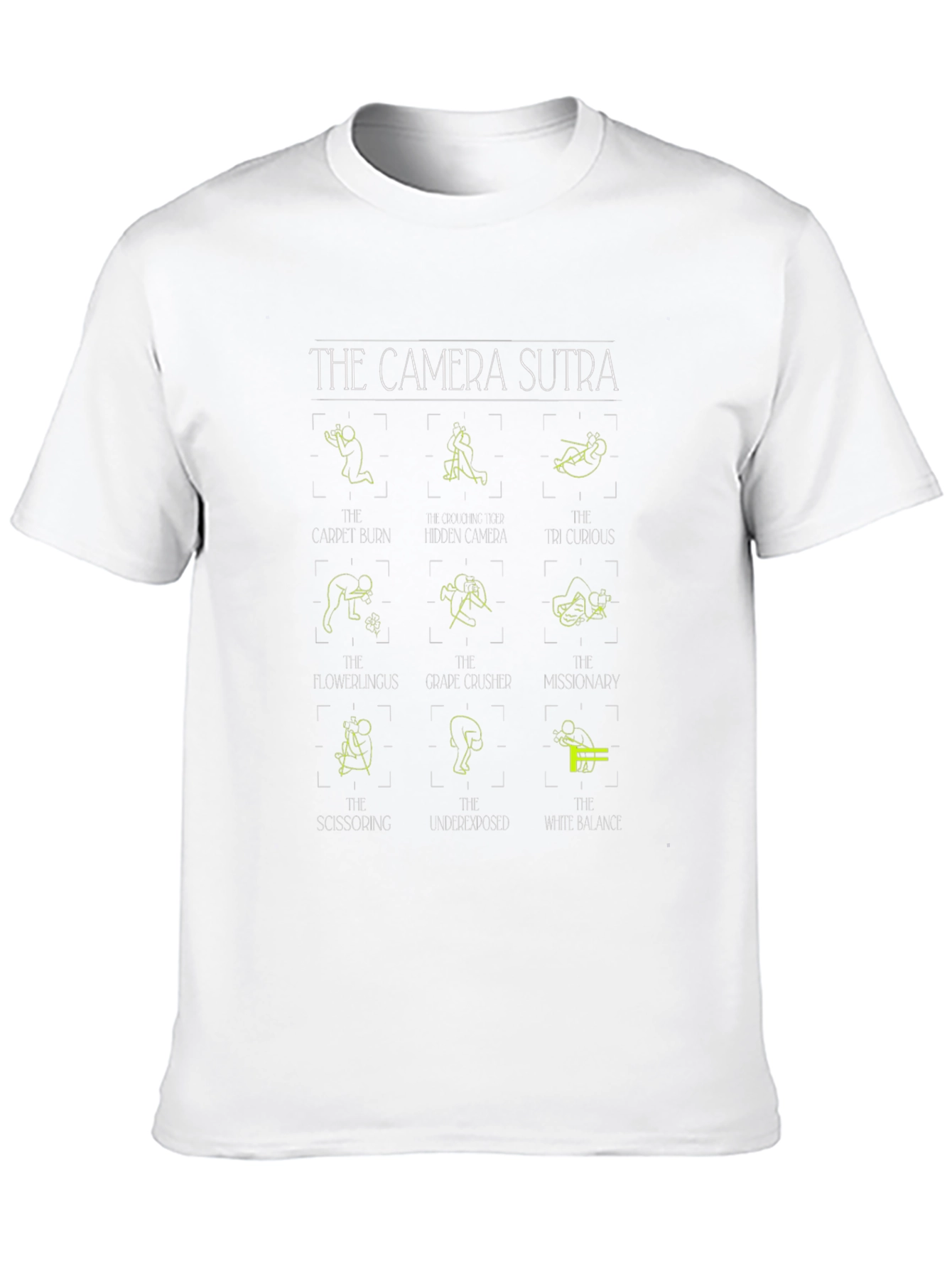 Camera Sutra T-Shirt - Photography Poses Graphic Tee