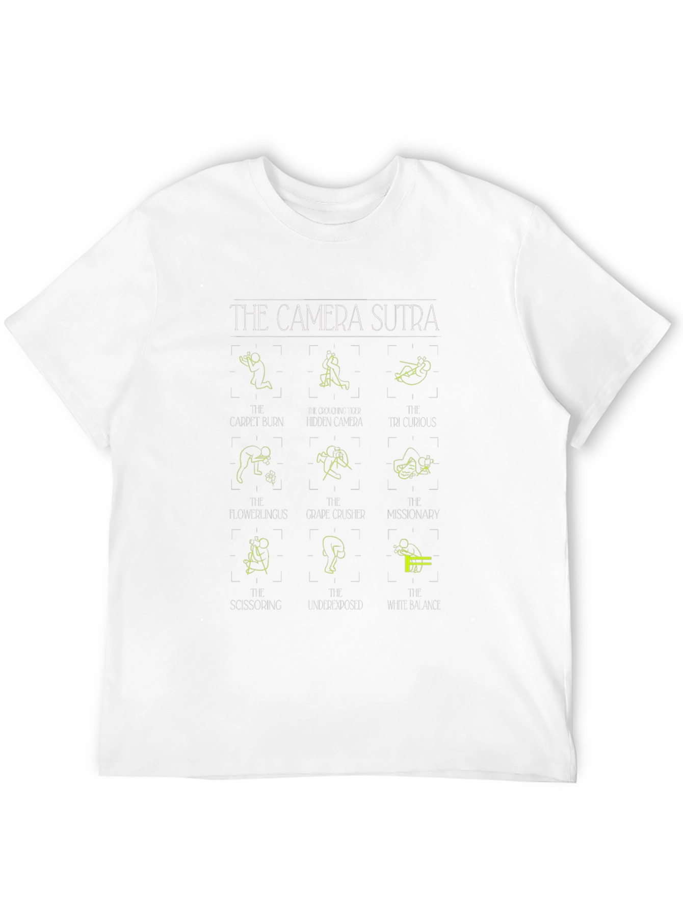 Camera Sutra T-Shirt - Photography Poses Graphic Tee