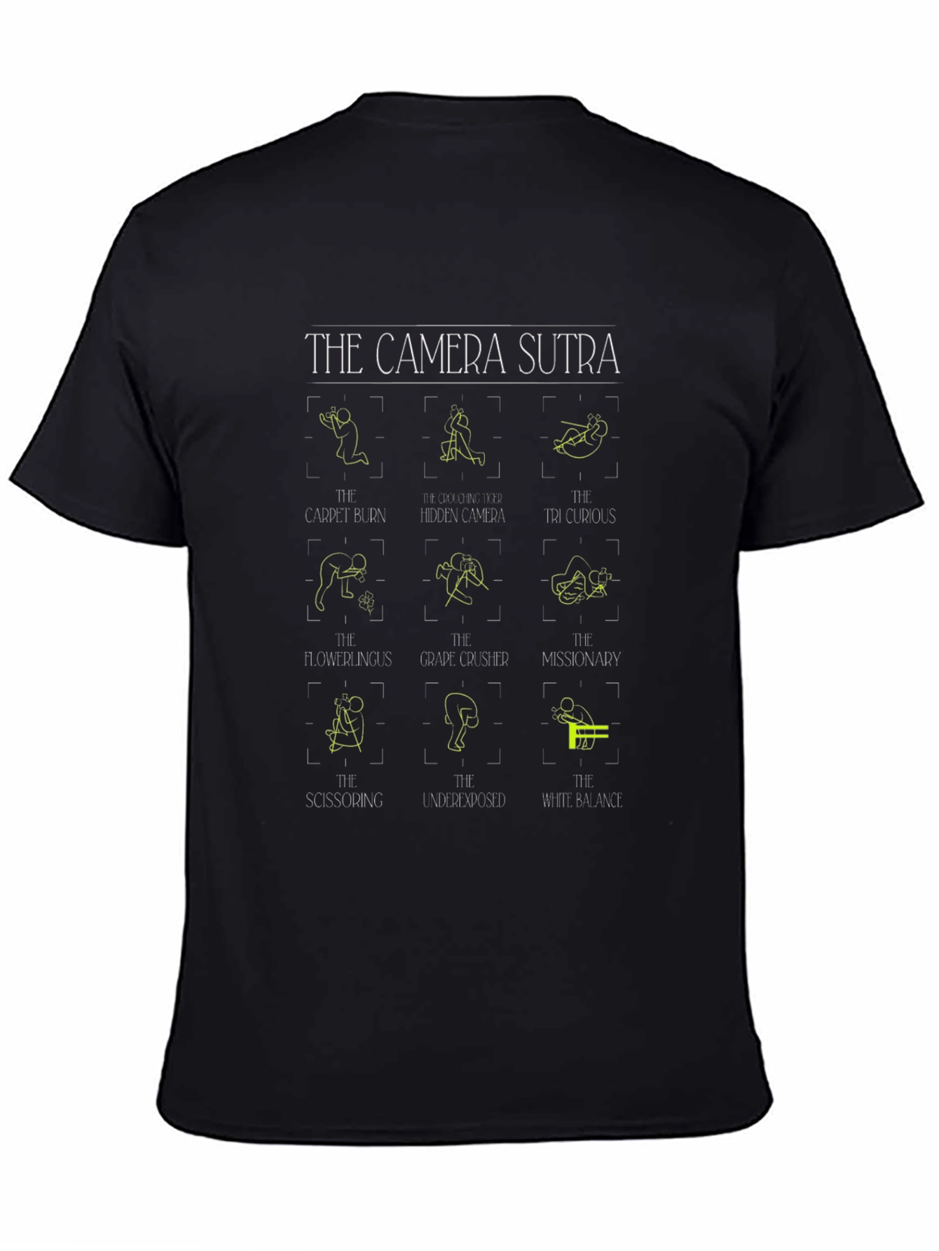 Camera Sutra T-Shirt - Photography Poses Graphic Tee