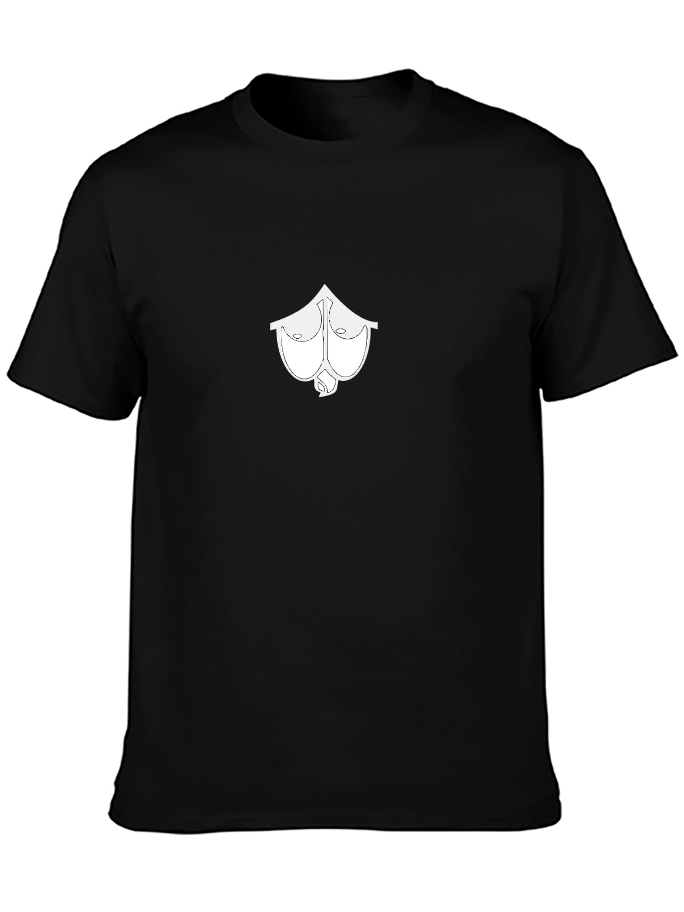 Mens Black T-Shirt with Boobs Ace Spade Graphic Print