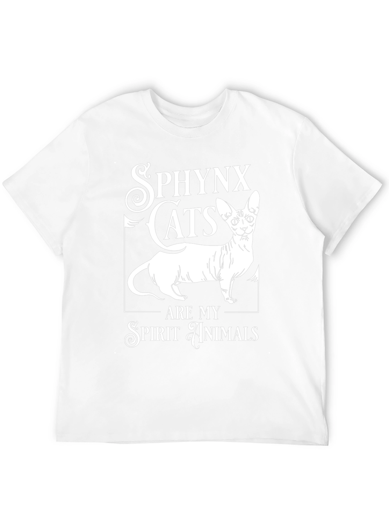 Sphynx Cat Spirit Animal T-Shirt - Unisex Black Tee
