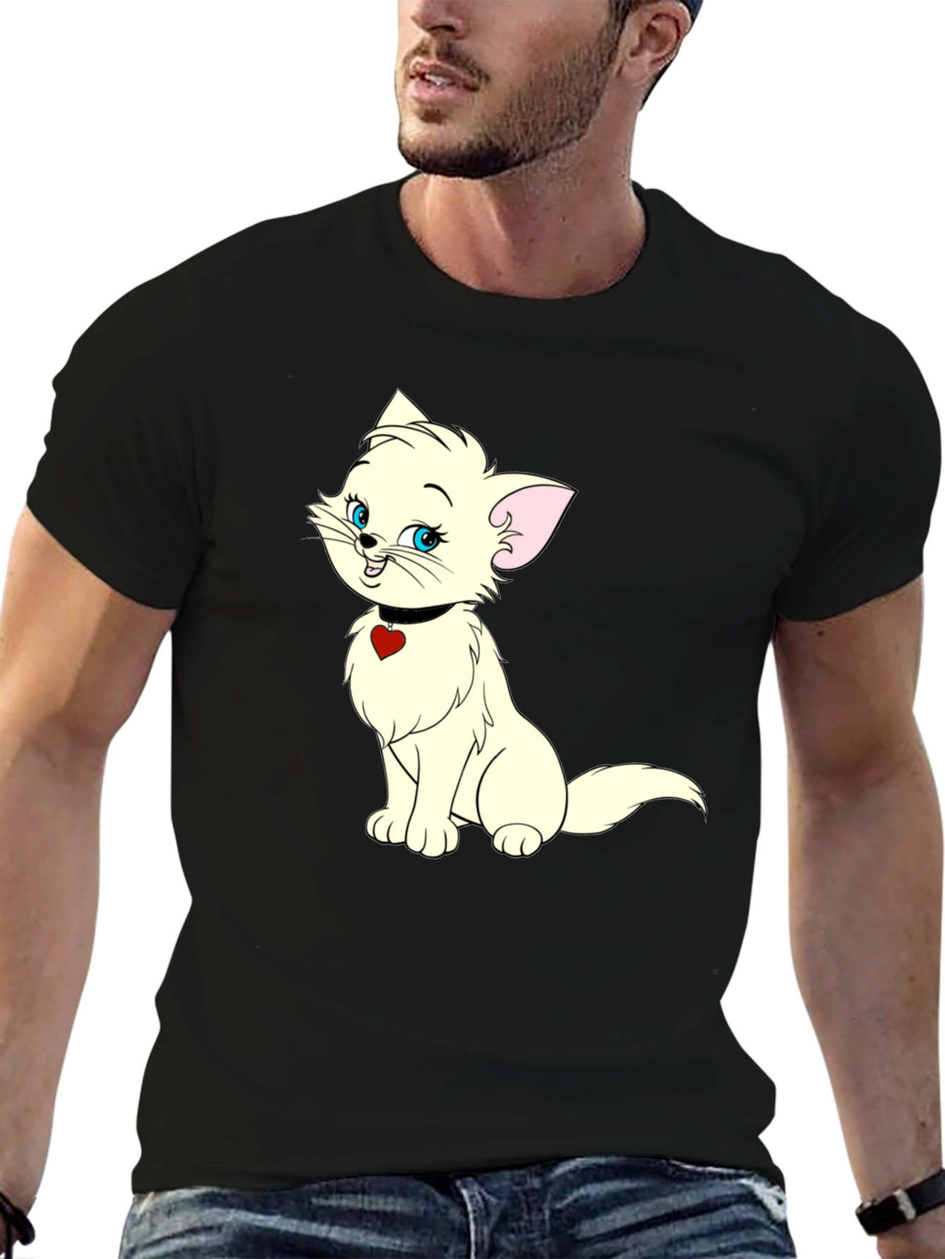 Marie Cat T-Shirt - Aristocats Cartoon Tee