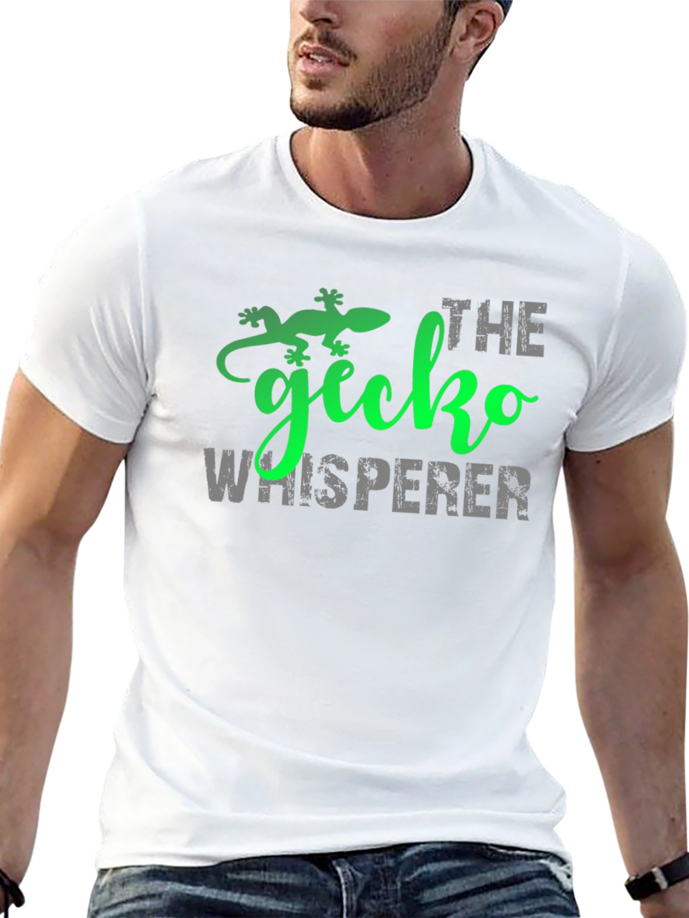 Gecko Whisperer Graphic Tee - Unique Animal Lover Gift