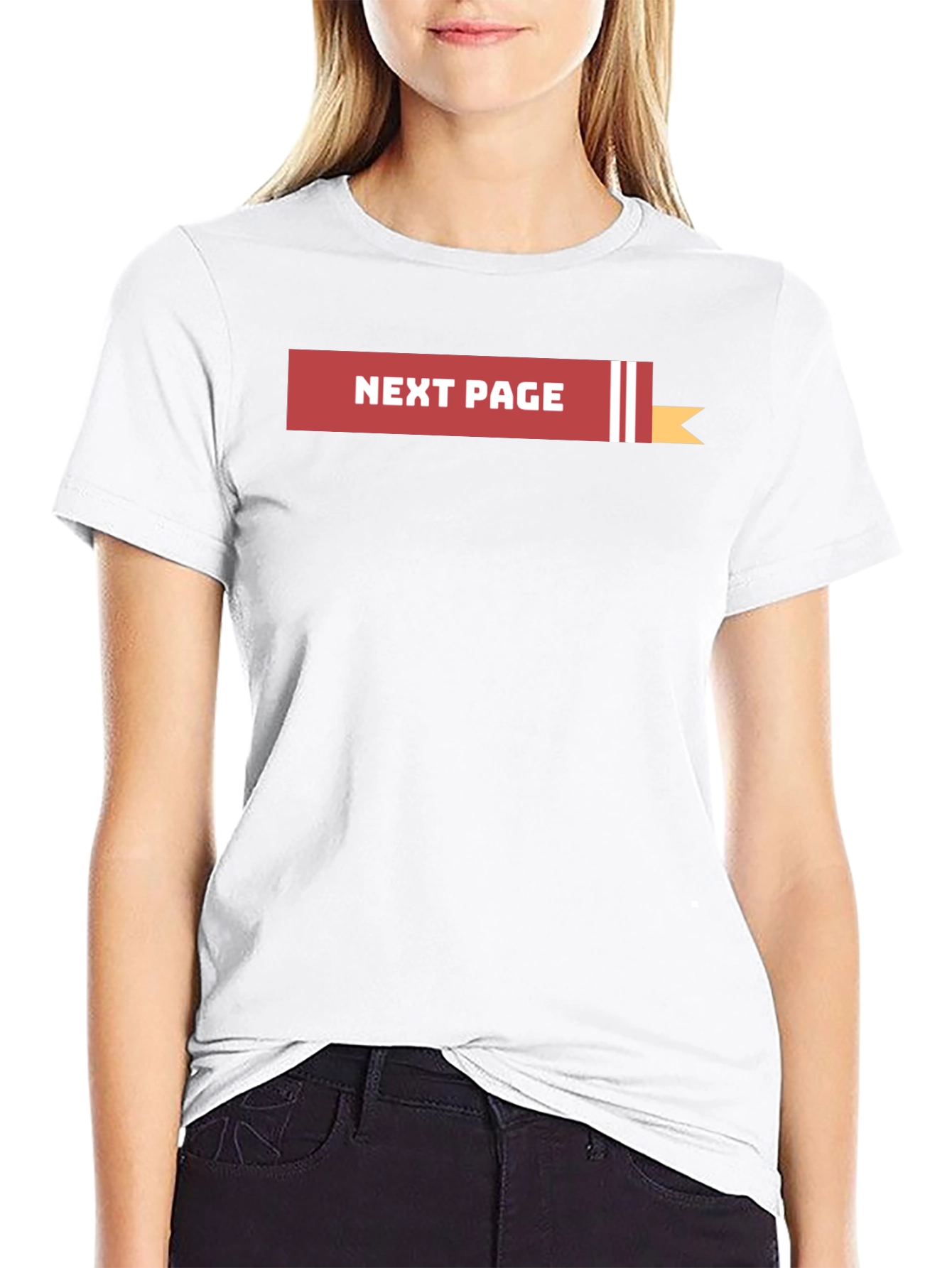 Next Page Black Graphic Tee Shirt