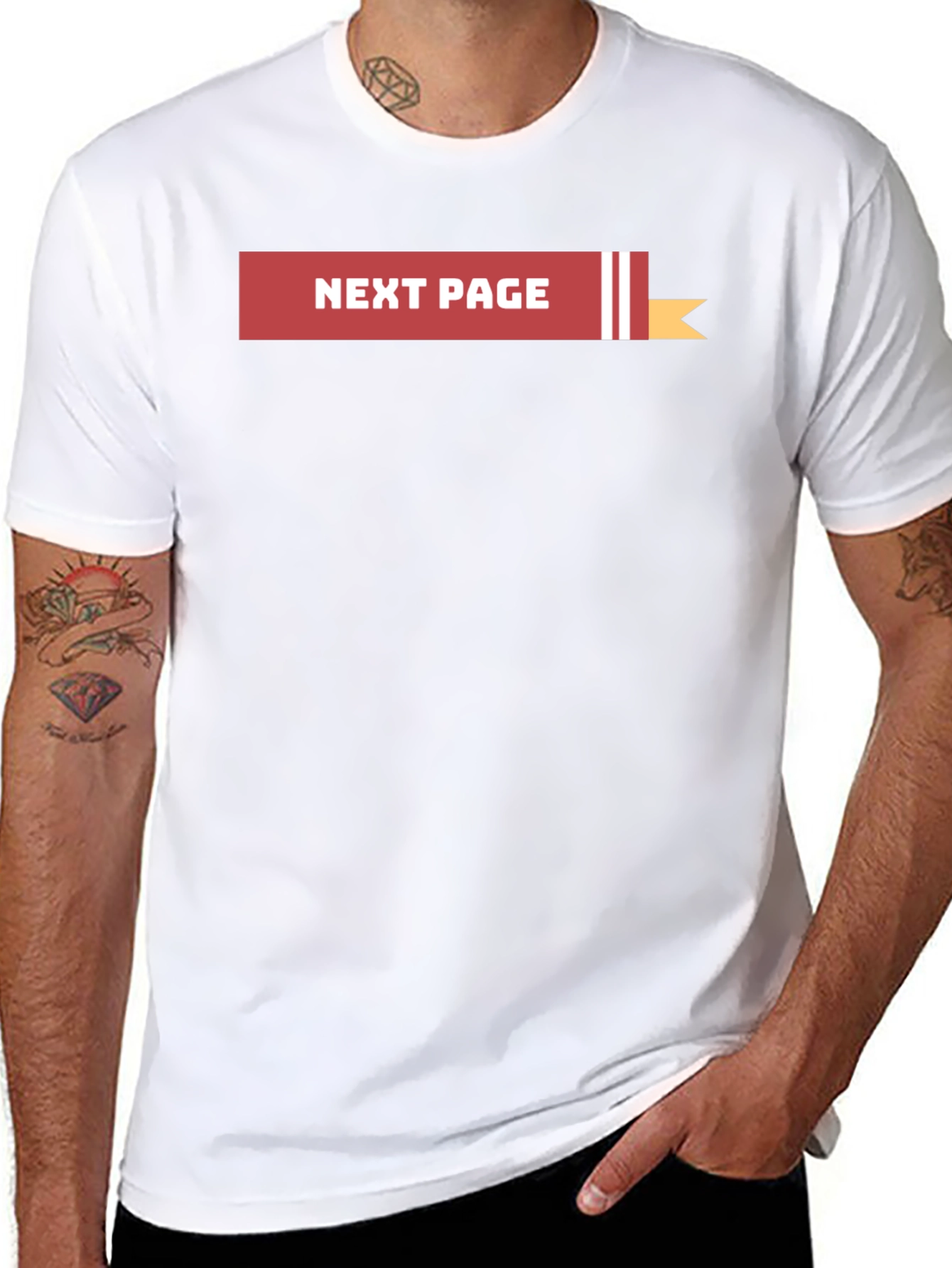 Next Page Black Graphic Tee Shirt