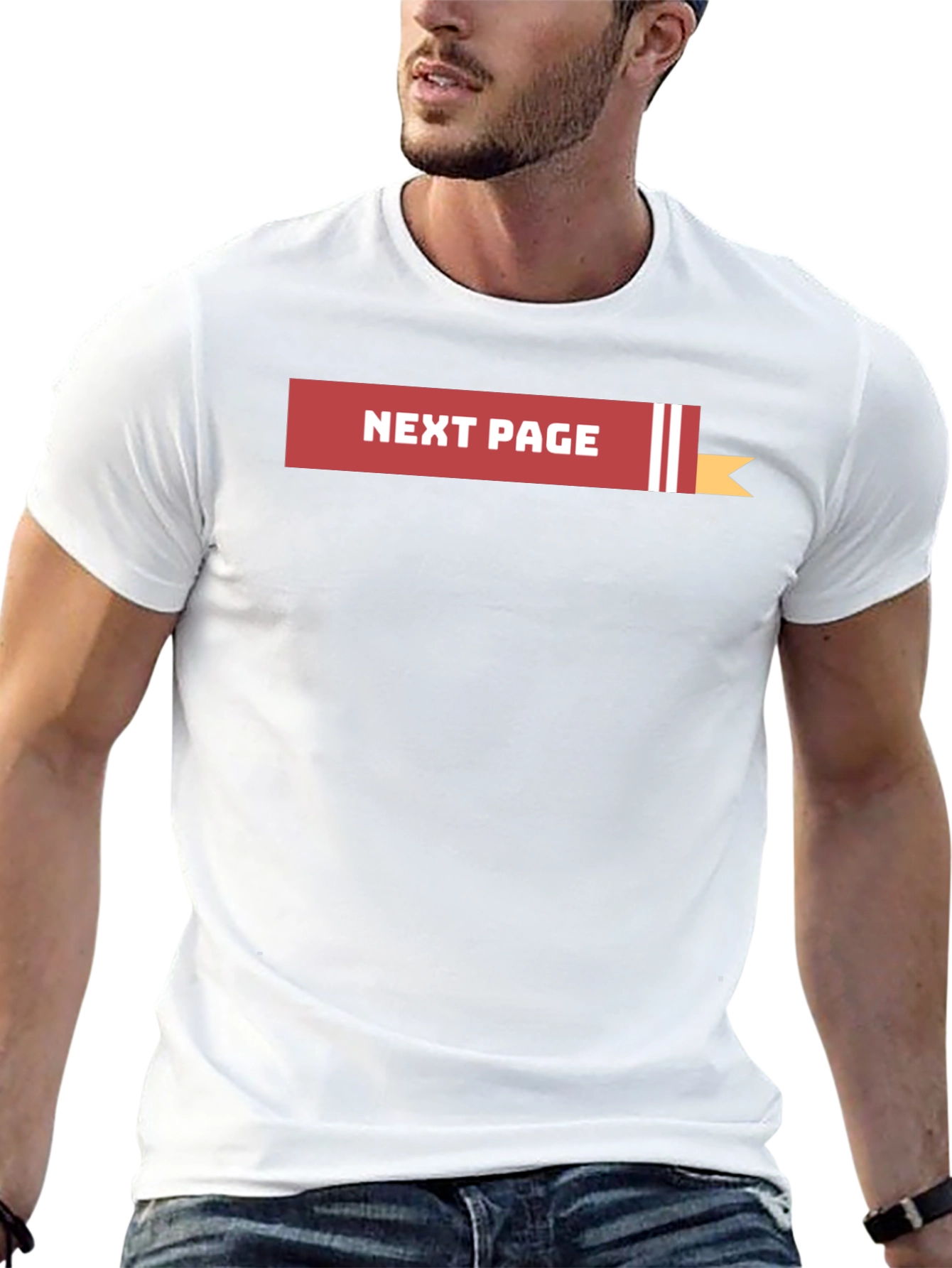 Next Page Black Graphic Tee Shirt