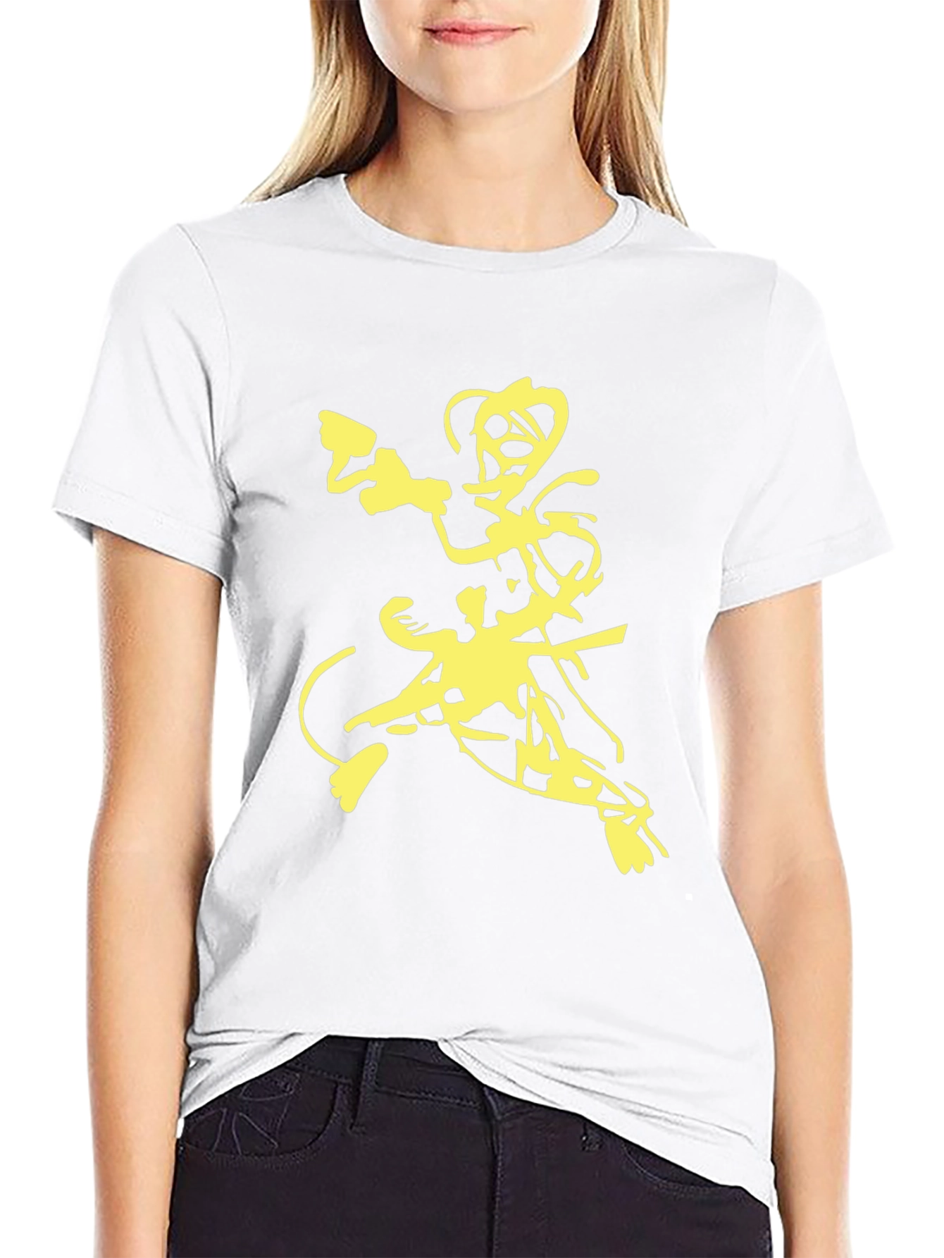 Abstract Graphic Print Tee - Modern Streetwear Style