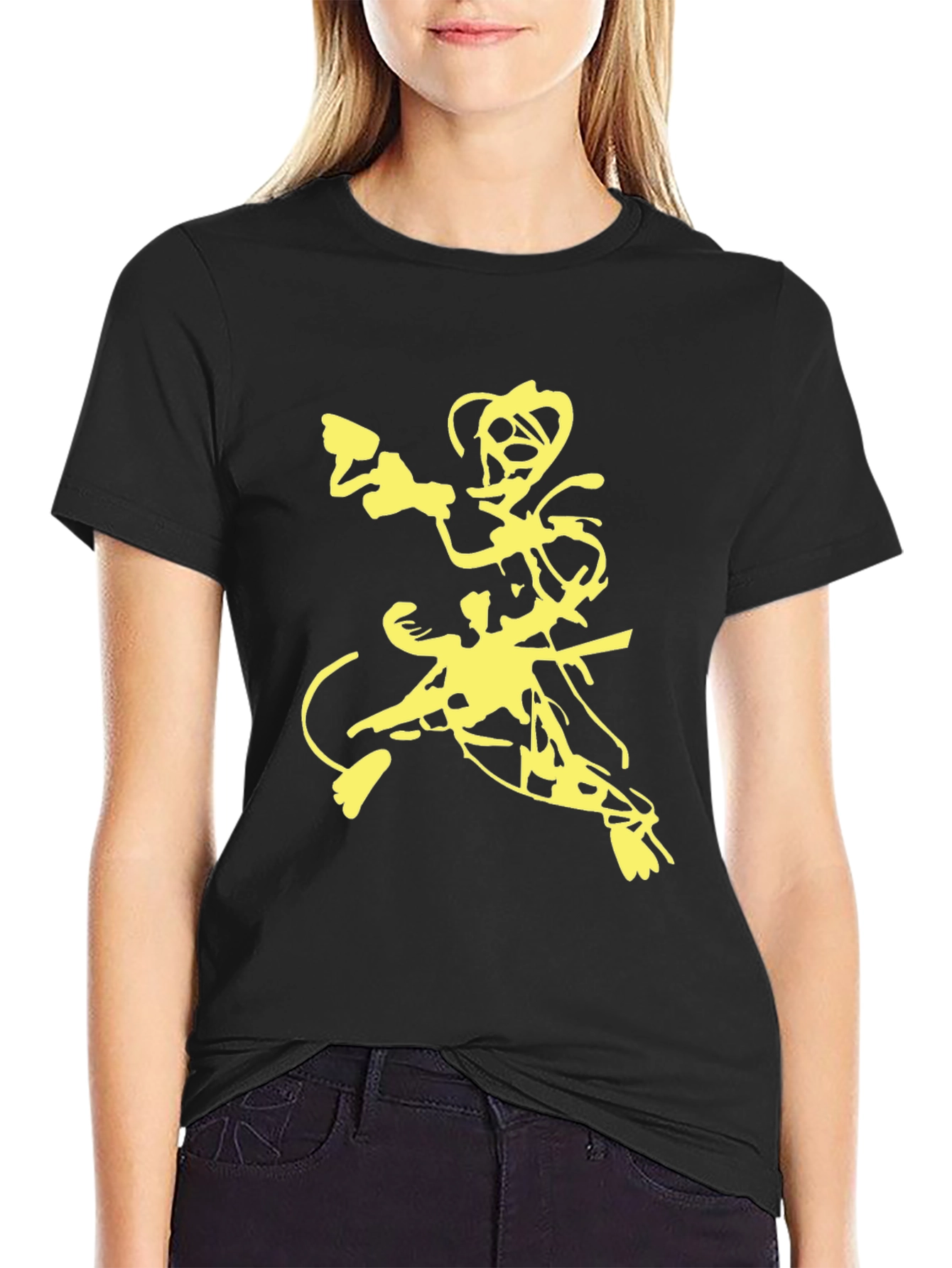 Abstract Graphic Print Tee - Modern Streetwear Style