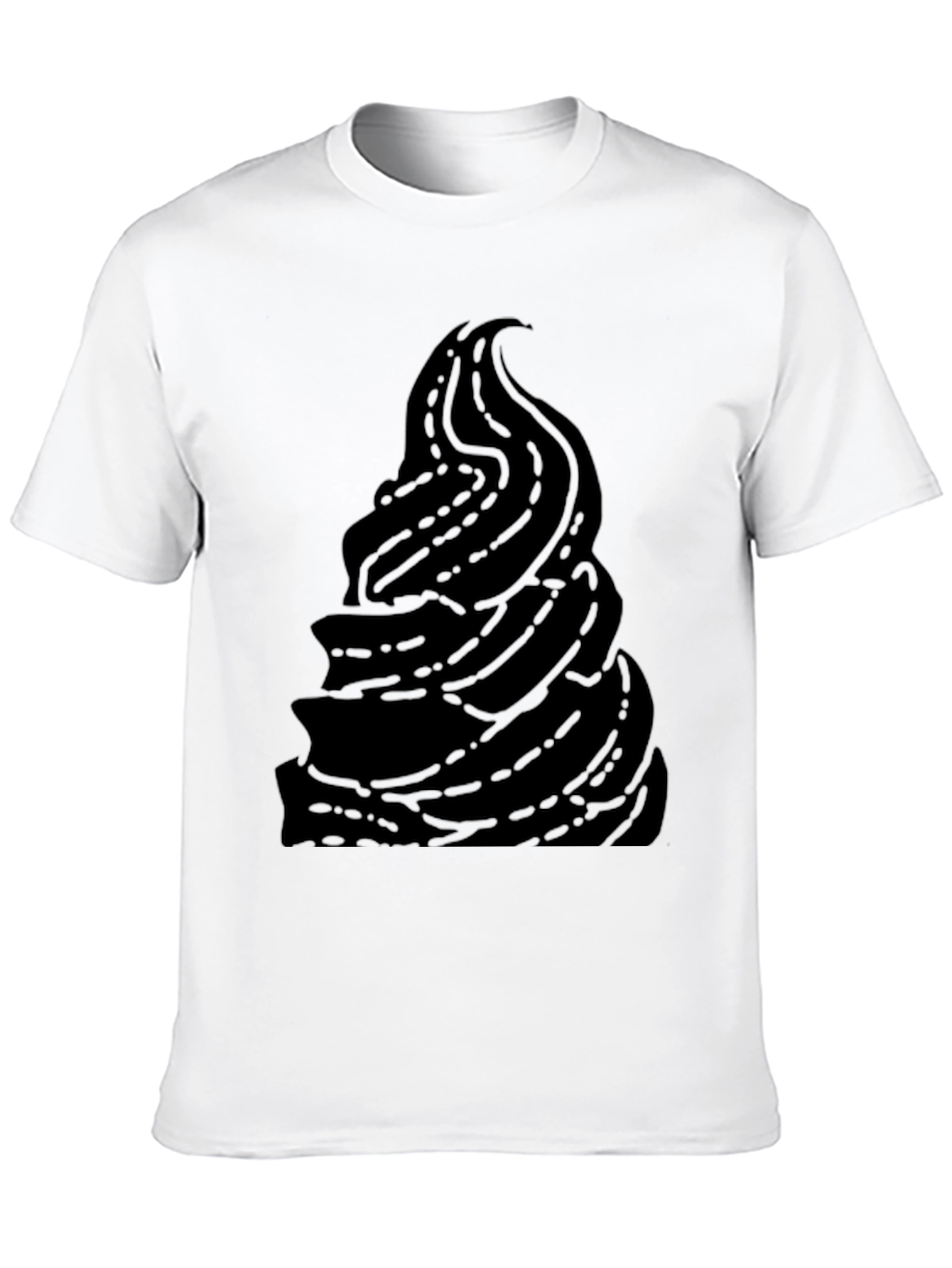 Unique Black Ice Cream Graphic T-Shirt