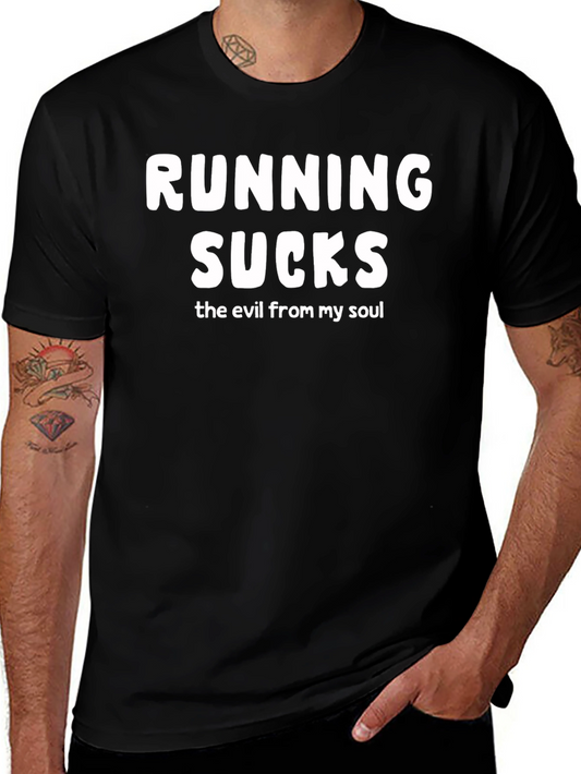 Running Sucks Black T-Shirt