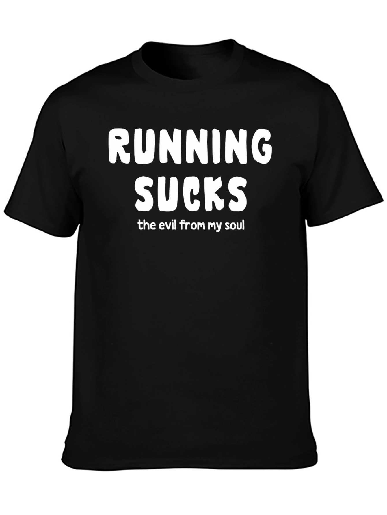 Running Sucks Black T-Shirt