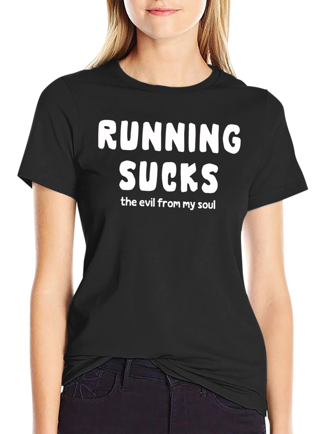 Running Sucks Black T-Shirt
