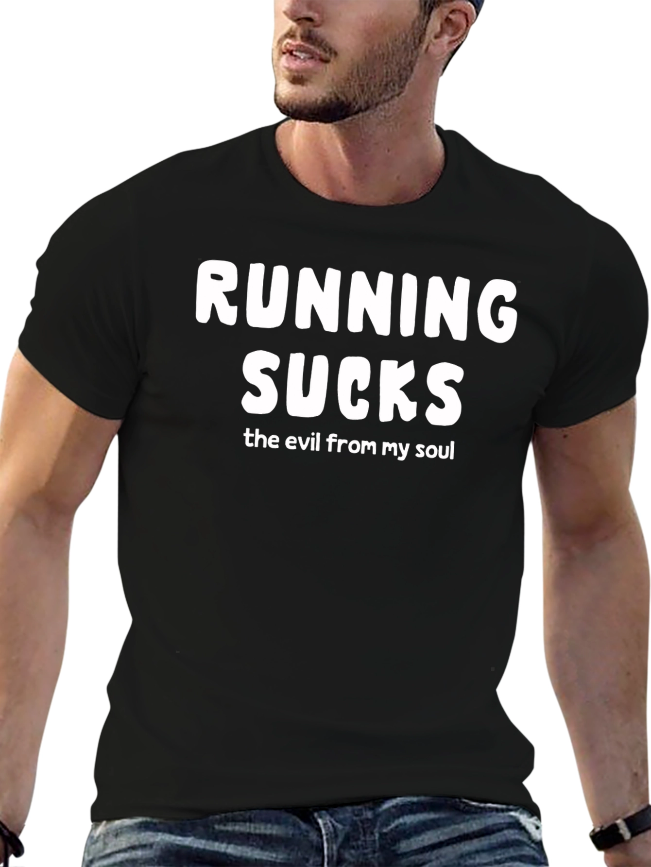 Running Sucks Black T-Shirt