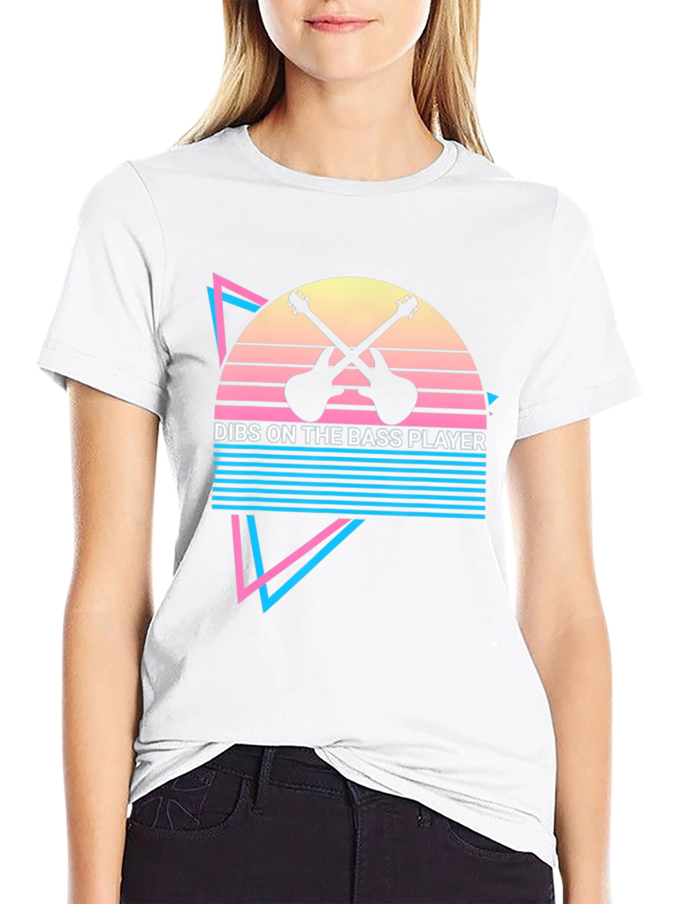 Dibs on the Bass Player Black Graphic Tee