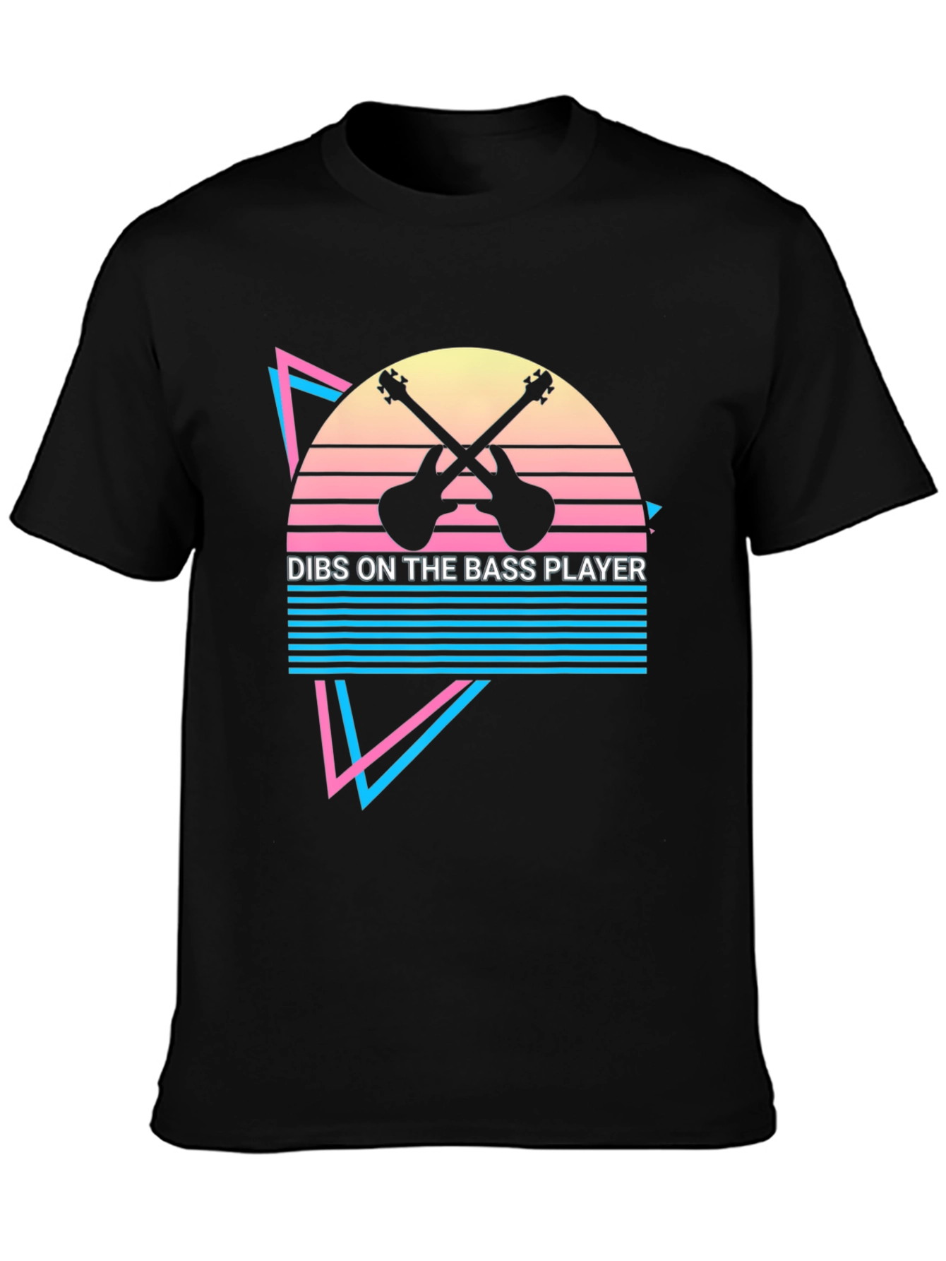 Dibs on the Bass Player Black Graphic Tee