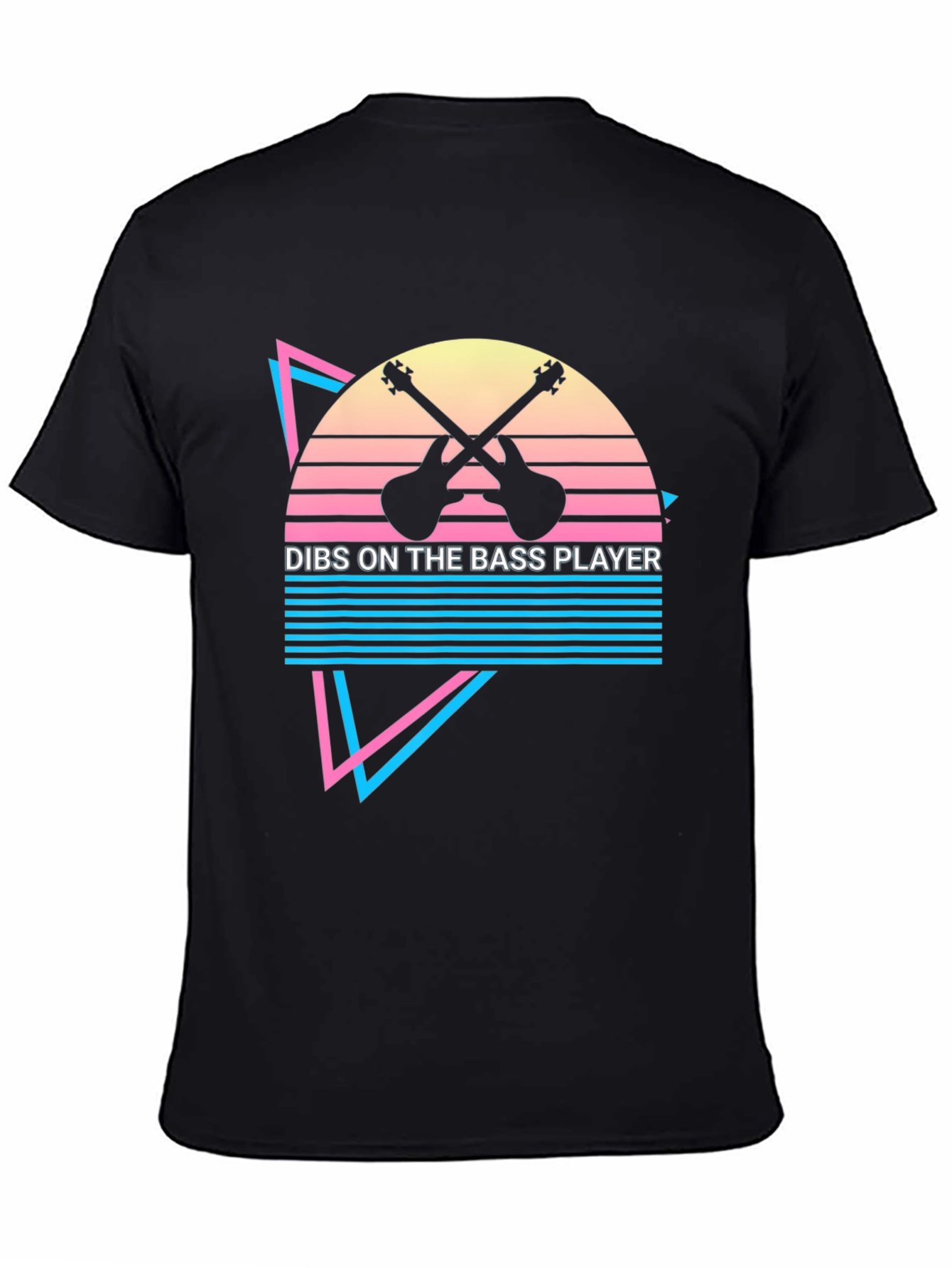 Dibs on the Bass Player Black Graphic Tee