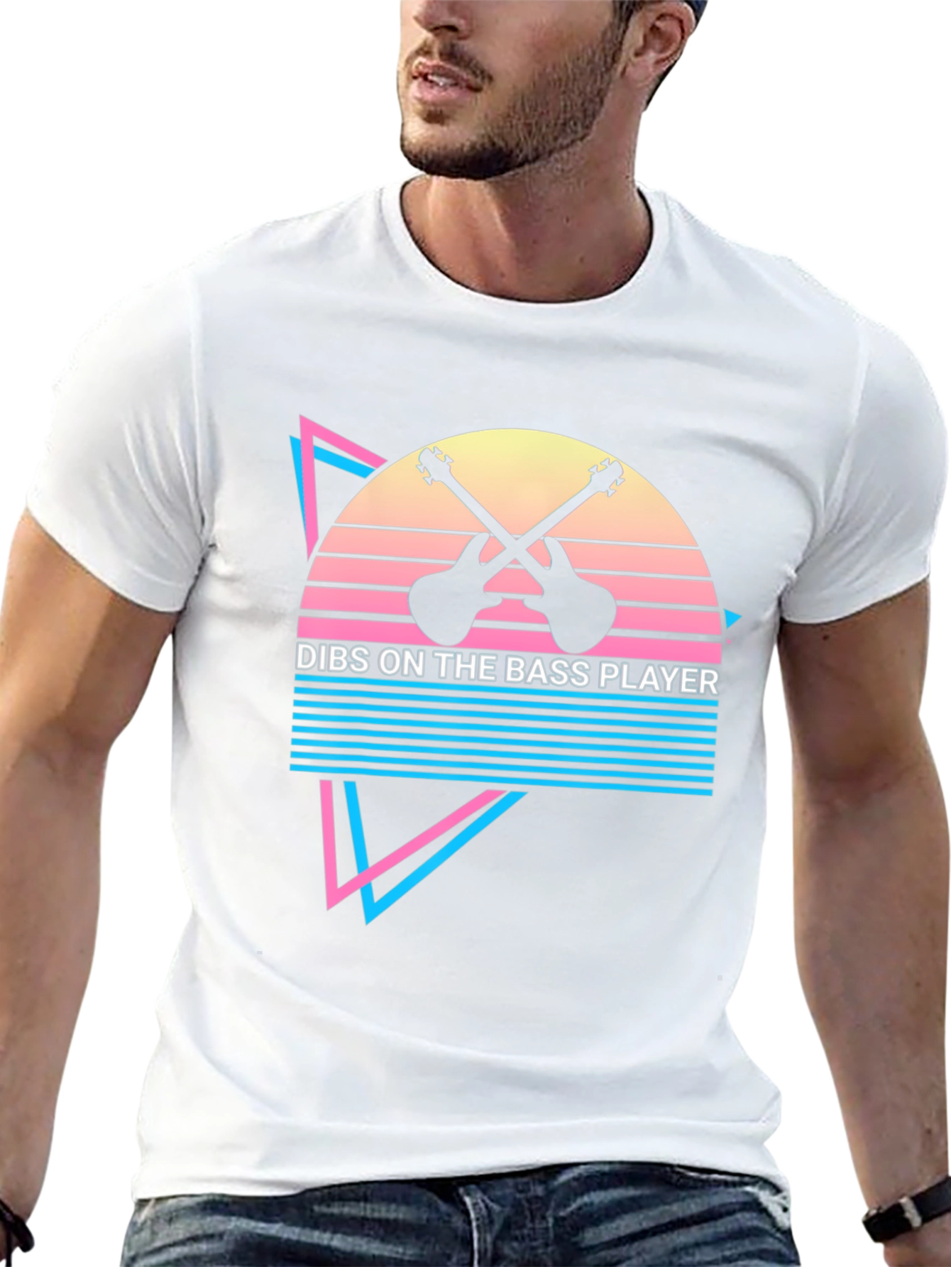 Dibs on the Bass Player Black Graphic Tee