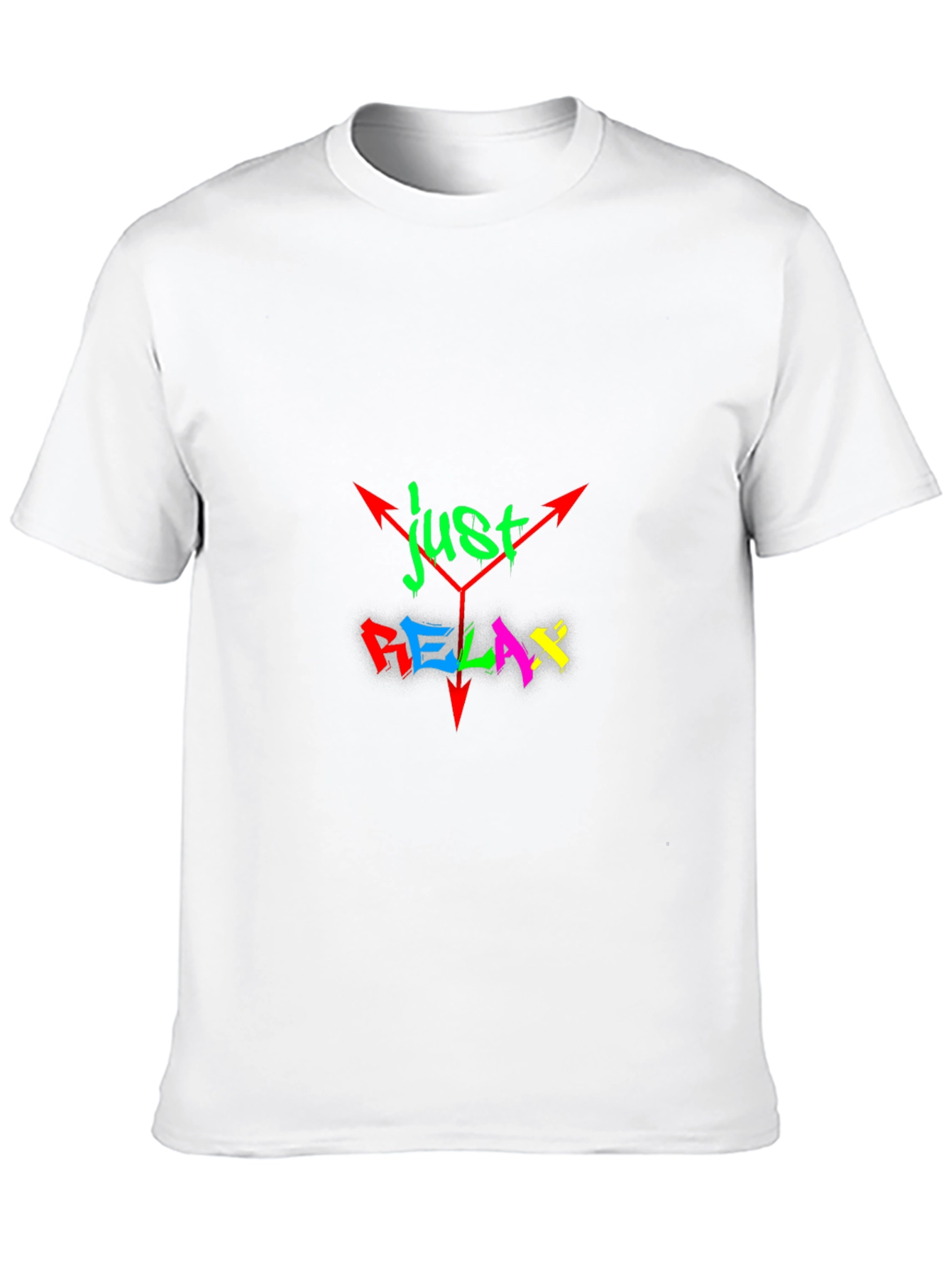 Just Relax Graphic Tee - Stylish Black Cotton T-Shirt