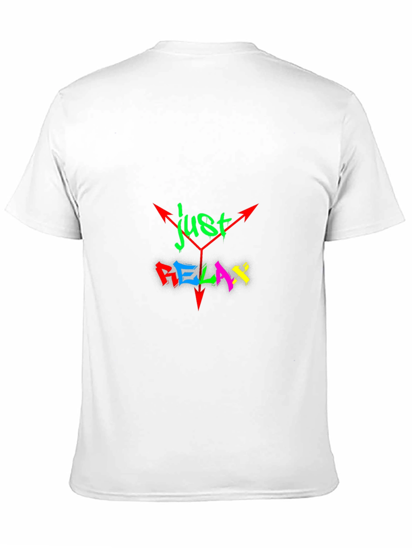 Just Relax Graphic Tee - Stylish Black Cotton T-Shirt
