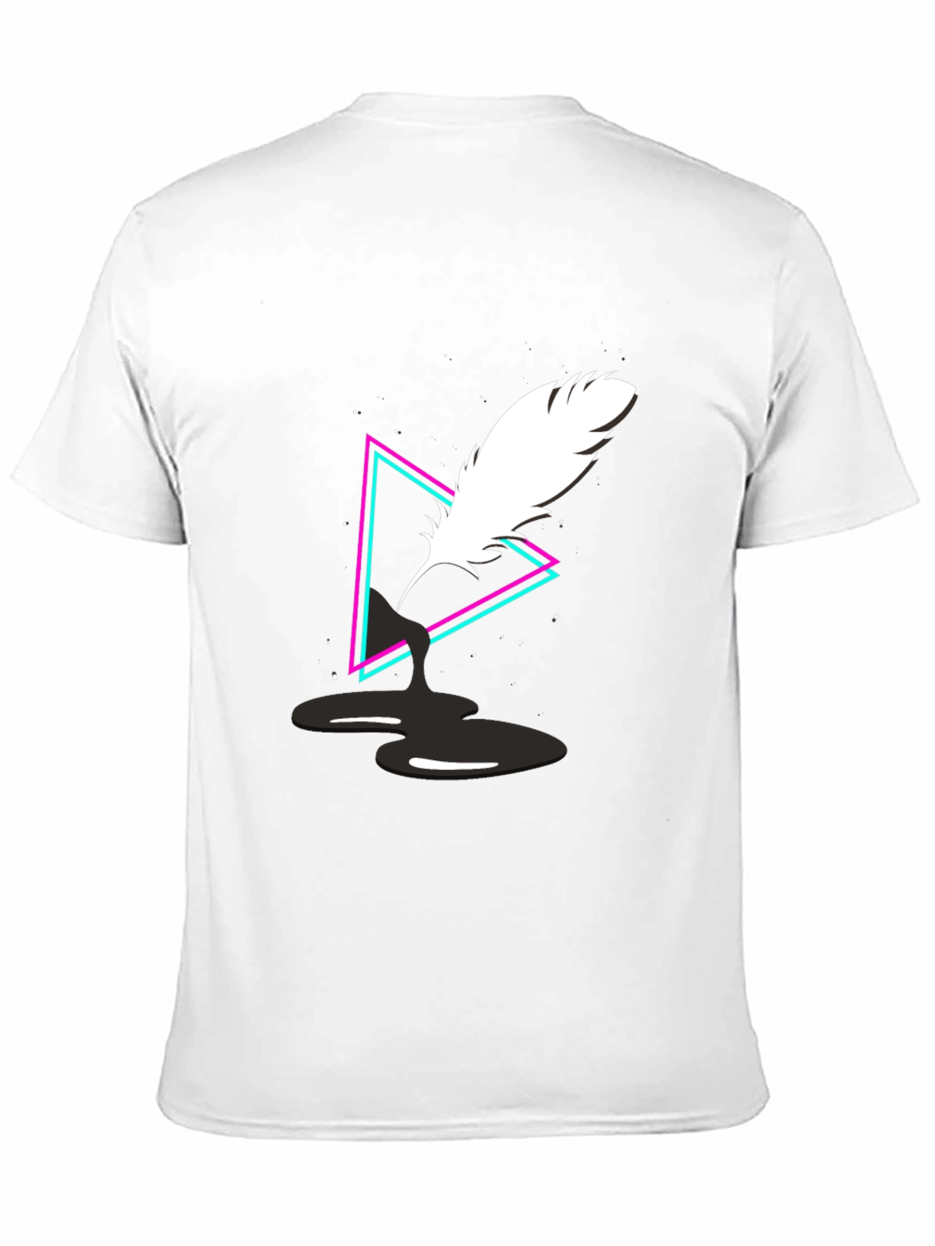 Quill Ink Triangle Graphic Tee - Black