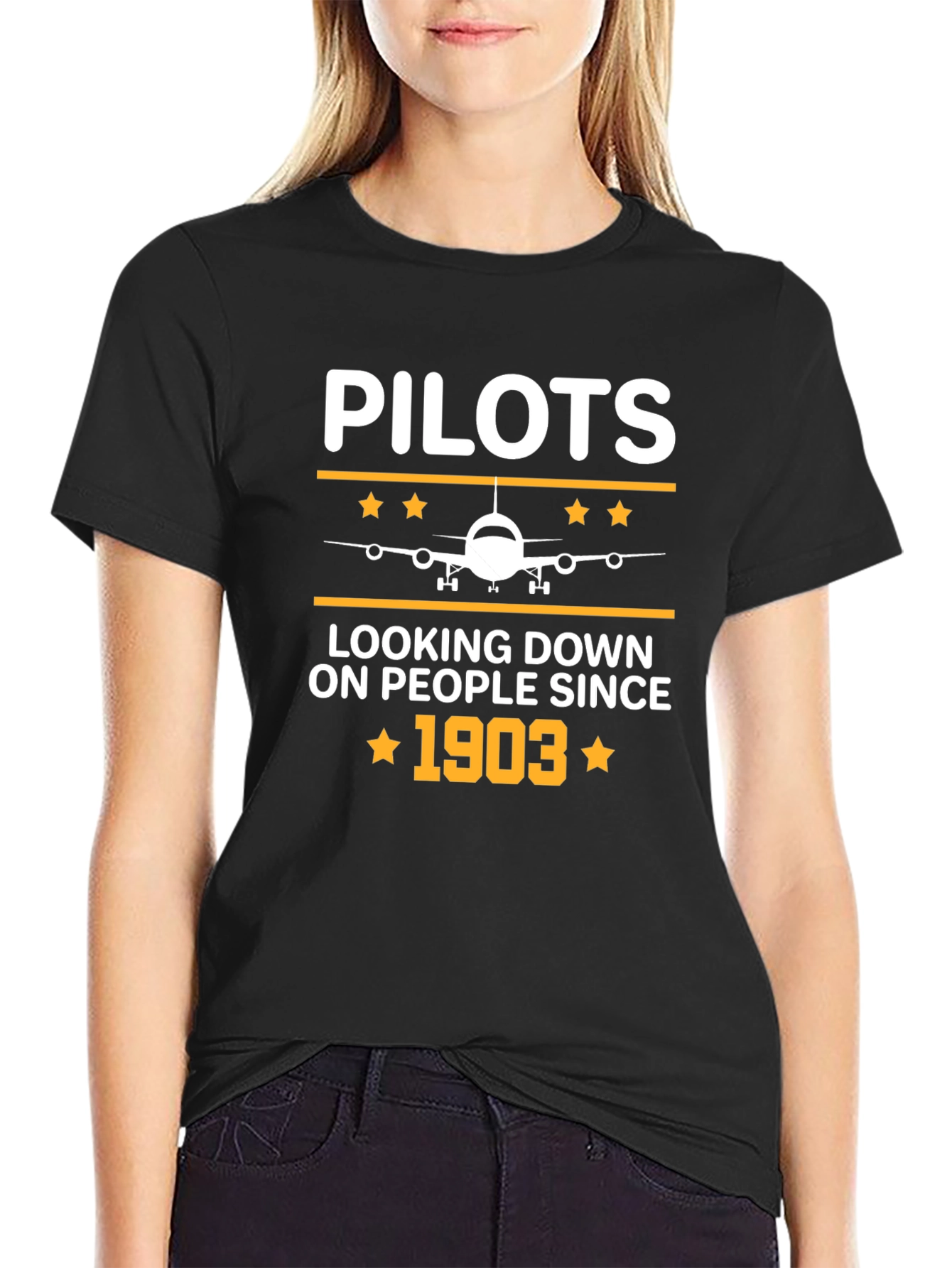Pilots Looking Down Since 1903 Tee