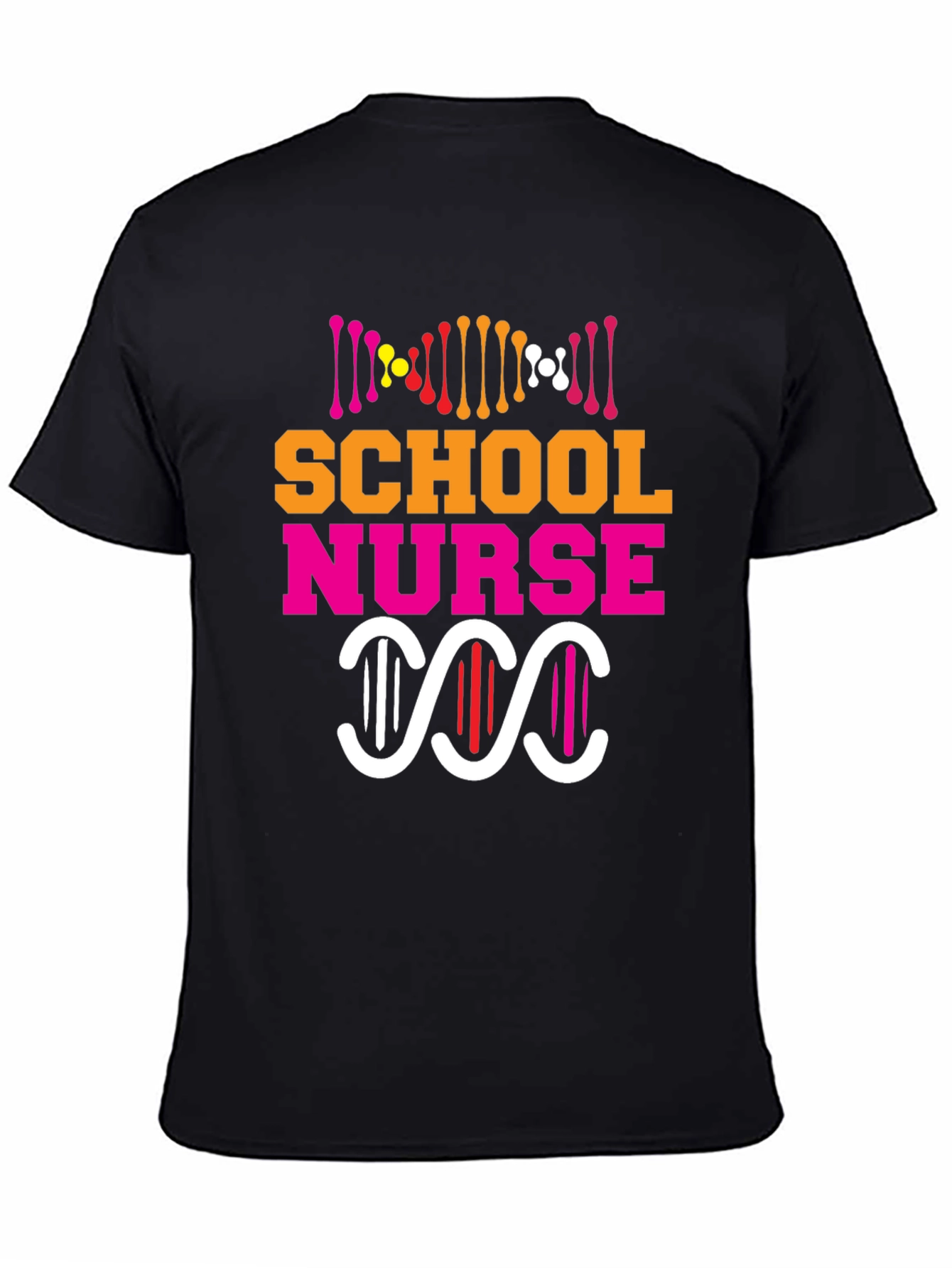 School Nurse DNA Graphic Tee - Black