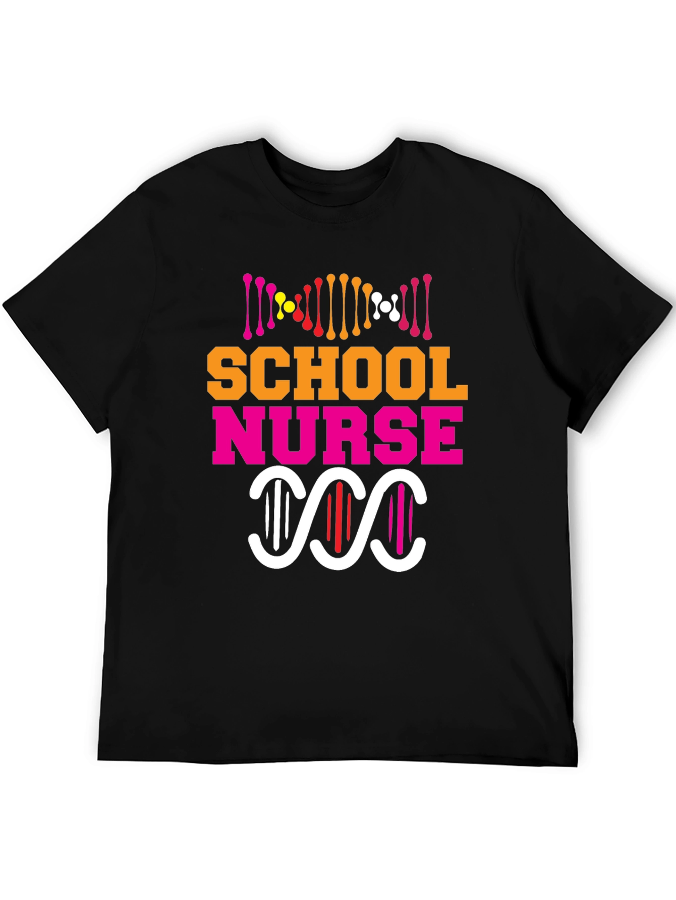 School Nurse DNA Graphic Tee - Black
