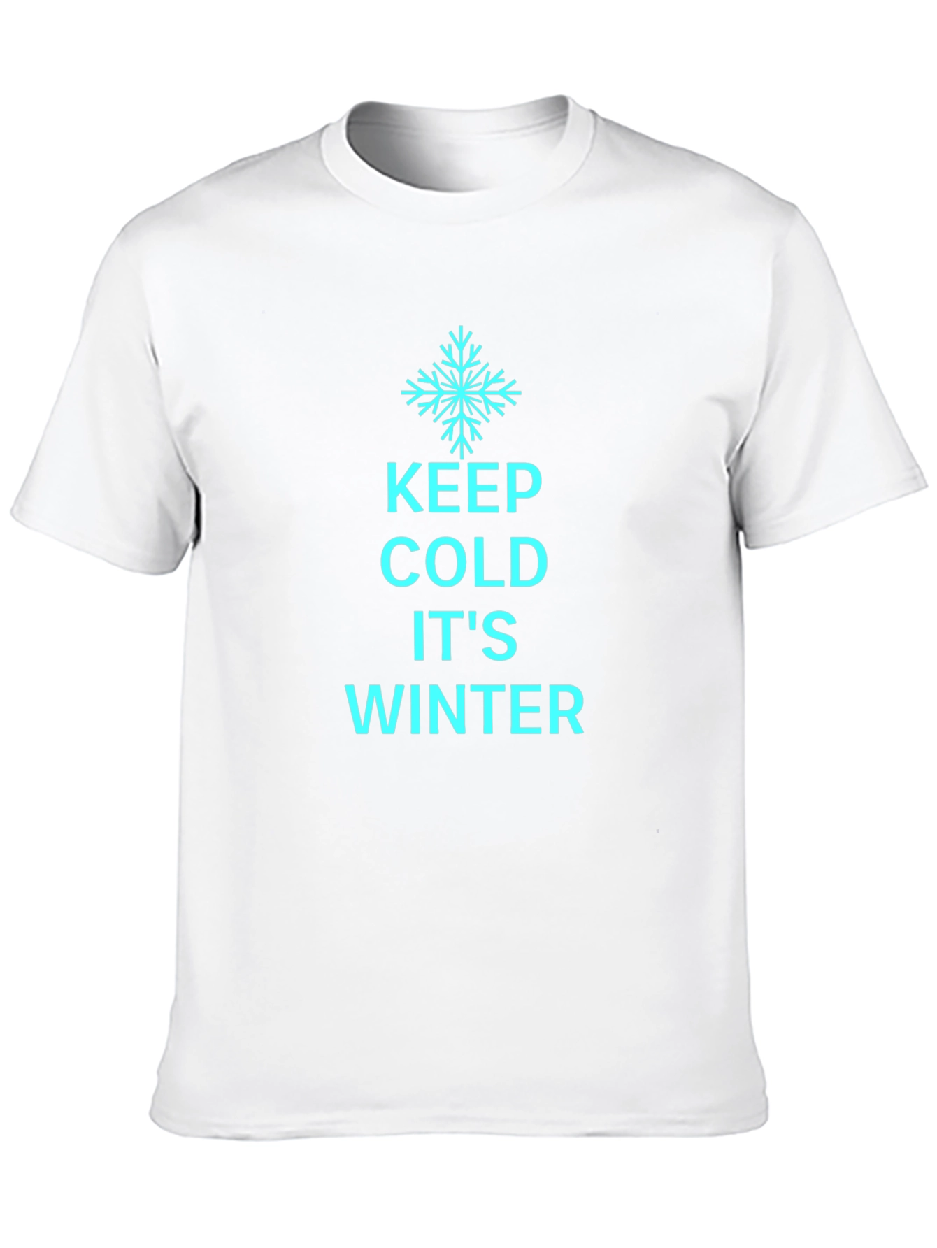 Keep Cold Its Winter Black T-Shirt