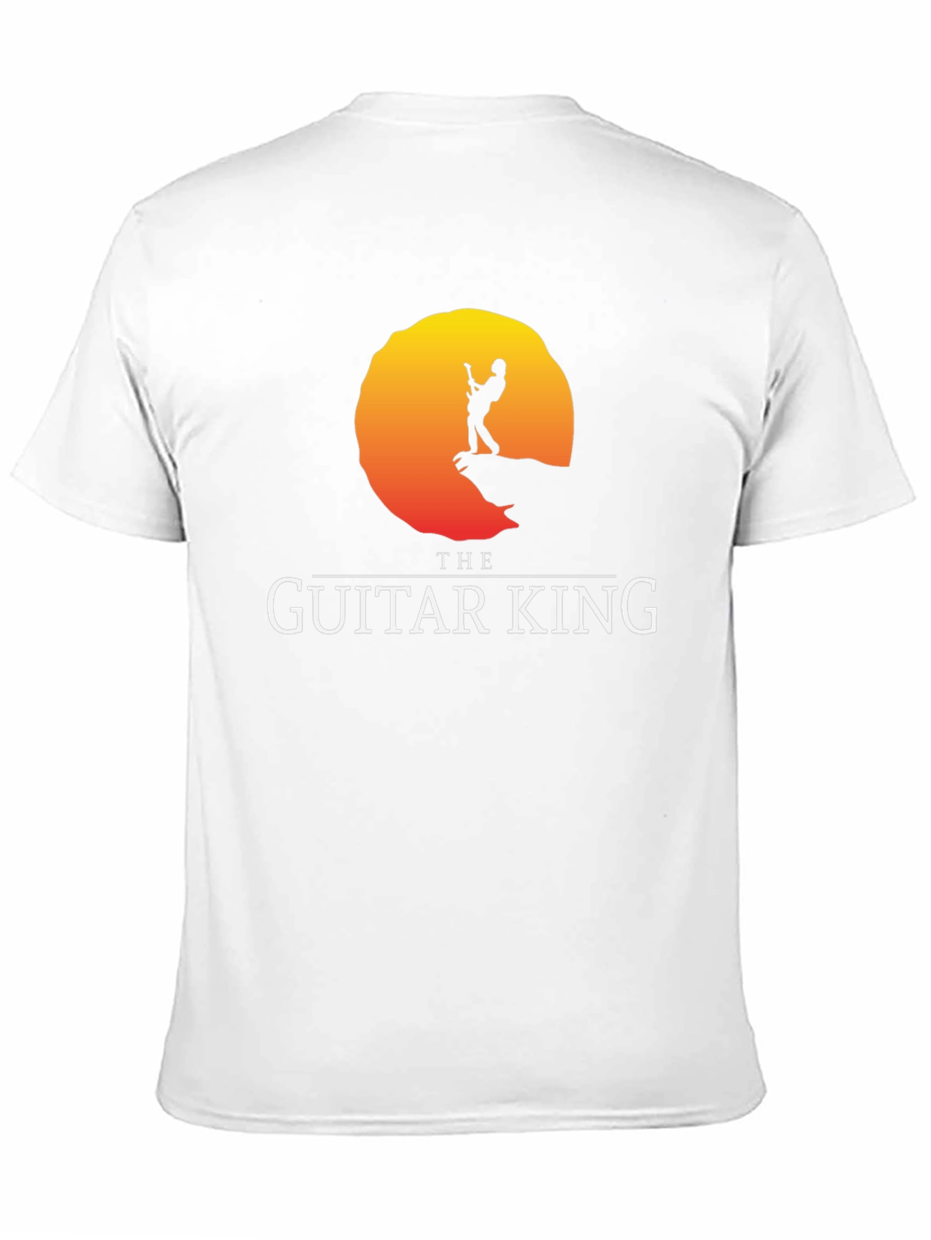 The Guitar King Black T-Shirt Musician Rock Tee