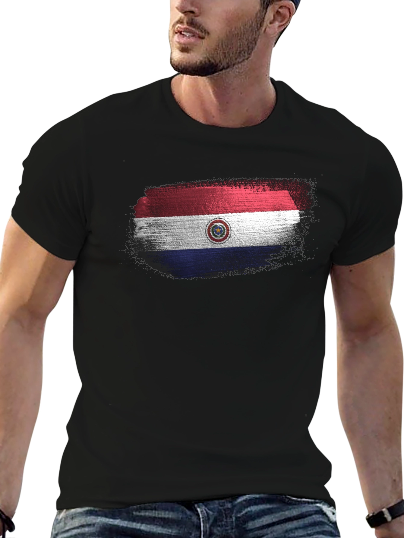Paraguay Flag T-Shirt - Distressed Look