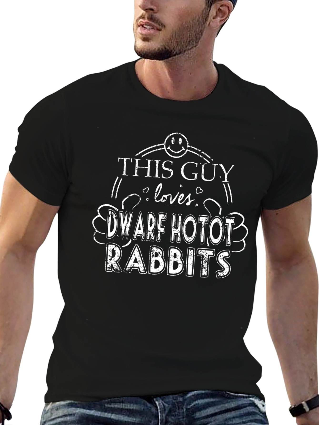 Dwarf Hotot Rabbits T-Shirt Funny Rabbit Lover Tee