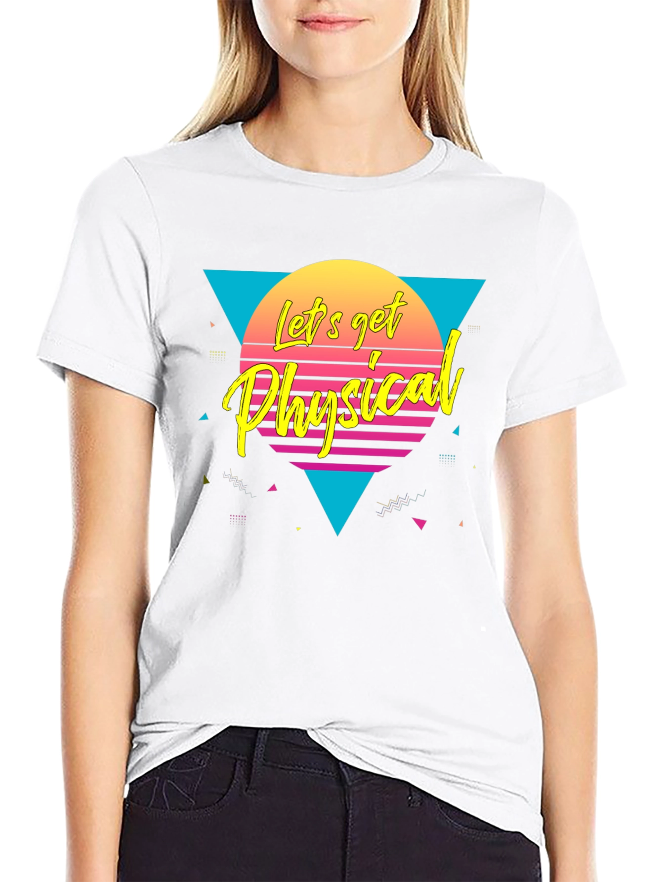 Retro Lets Get Physical Graphic Tee