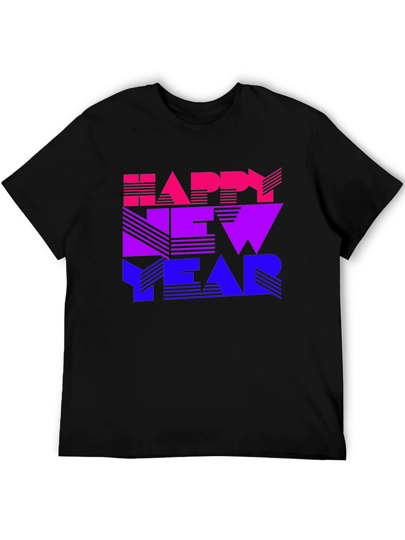 Happy New Year Gradient Graphic T-Shirt