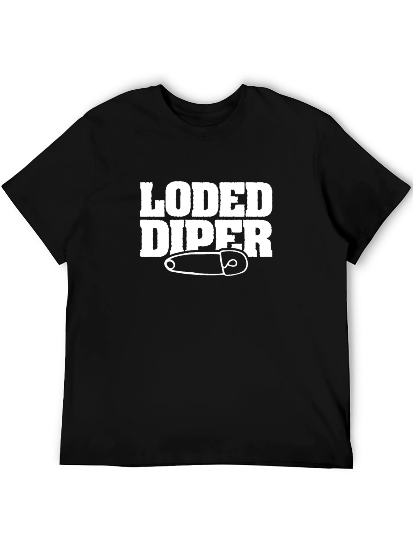 Loded Diper Black Graphic T-Shirt