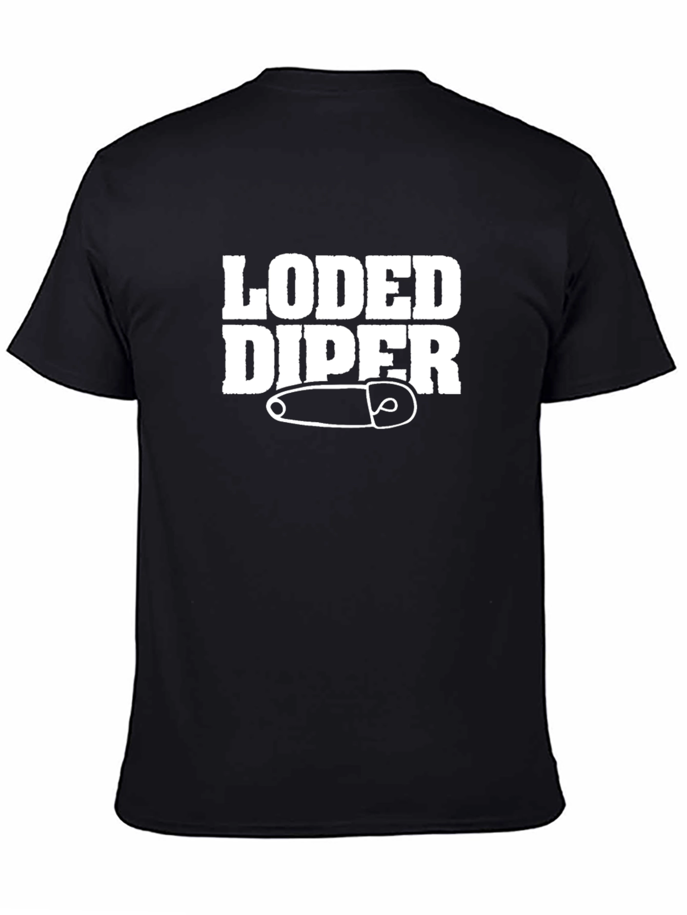 Loded Diper Black Graphic T-Shirt