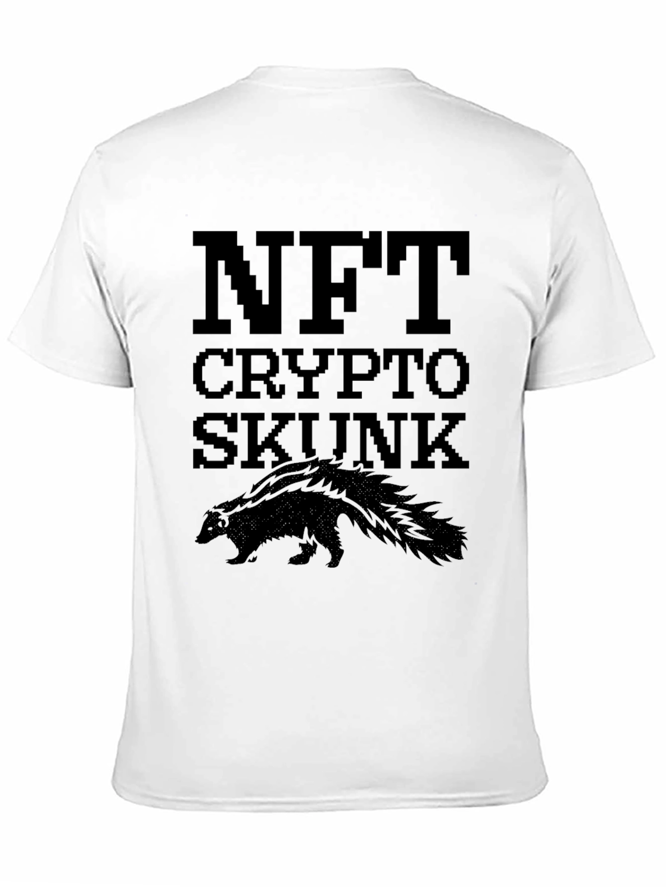 NFT Crypto Skunk Black T-Shirt
