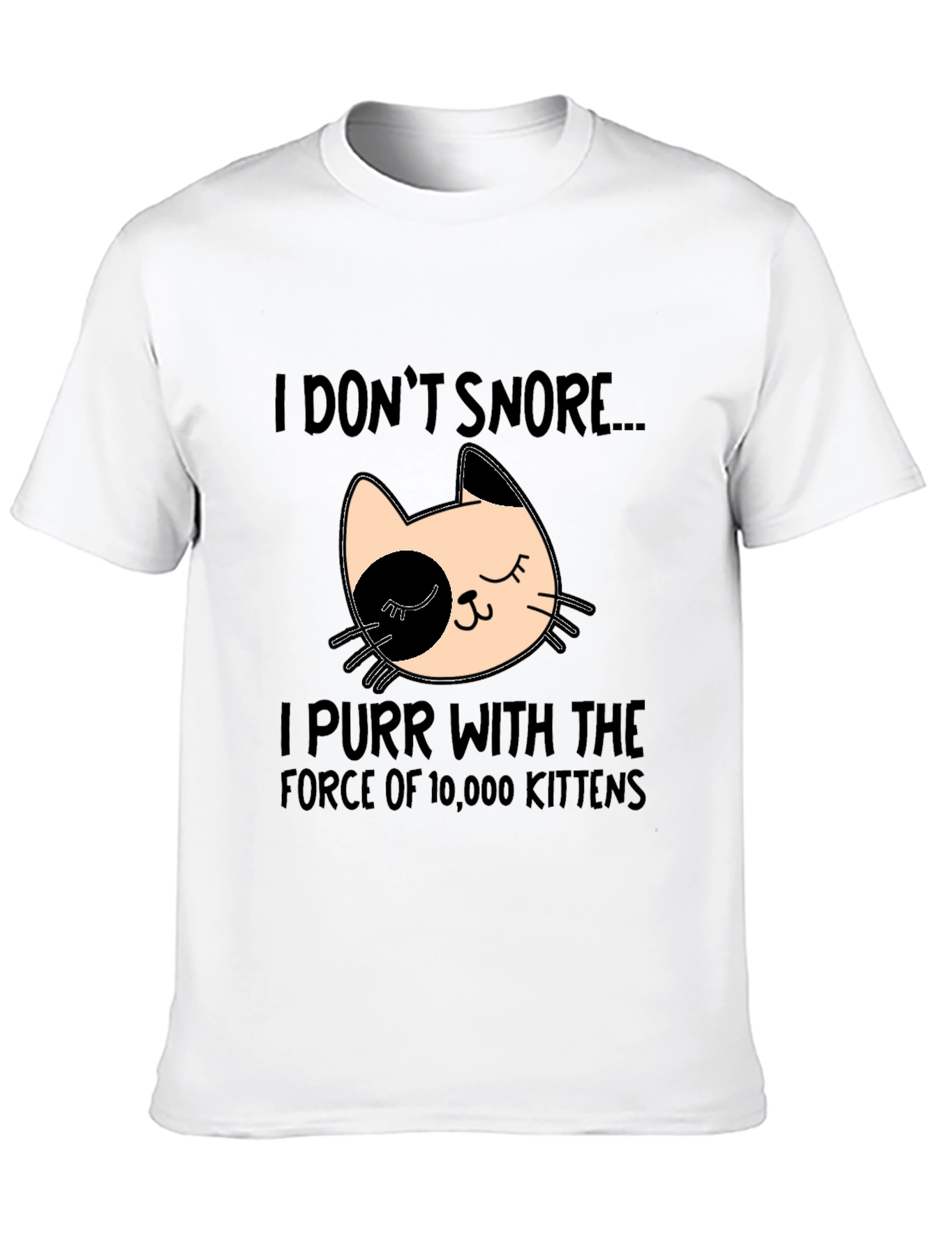 Funny Cat Purr T-Shirt - I Dont Snore