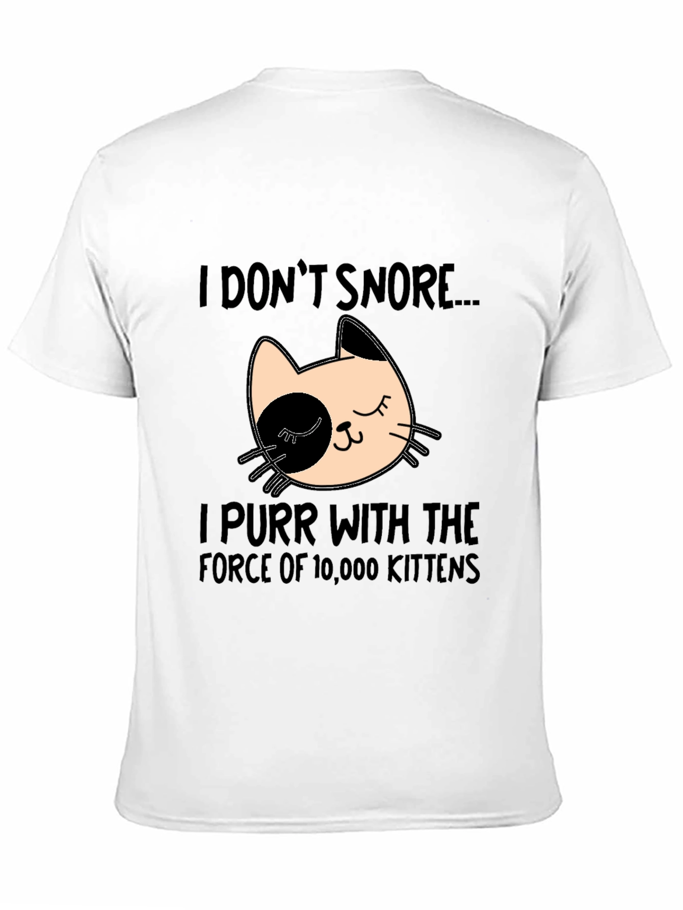Funny Cat Purr T-Shirt - I Dont Snore