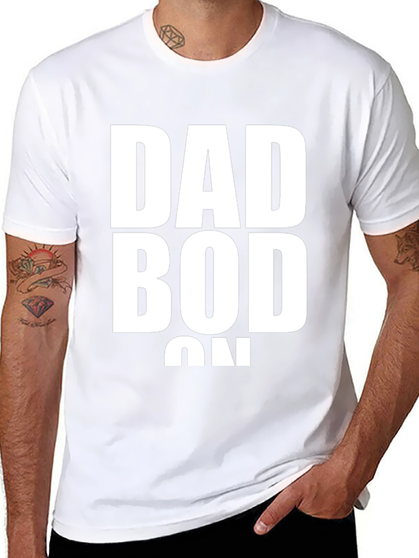 Dad Bod On T-Shirt - Funny Graphic Tee