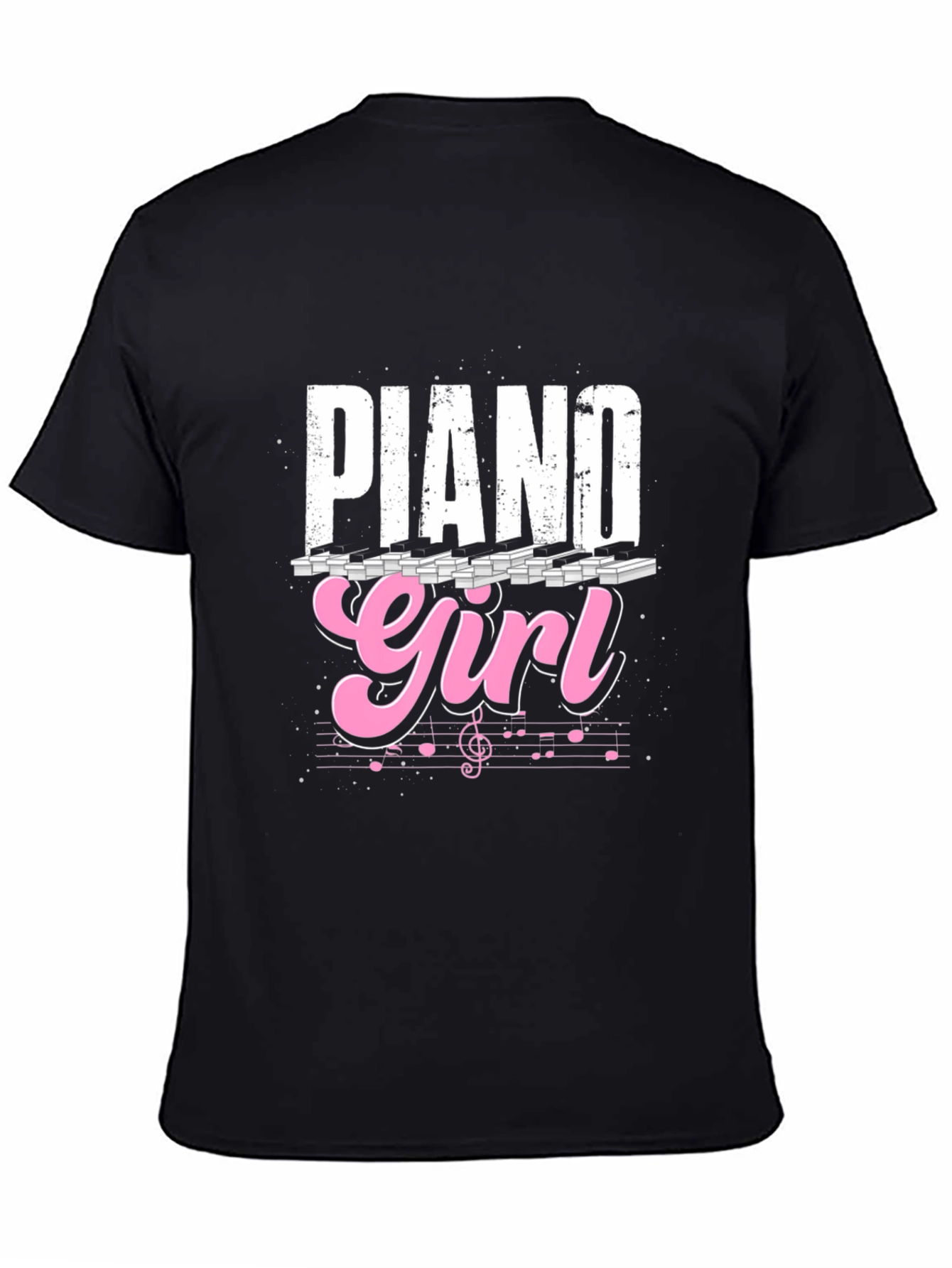Piano Girl Graphic Tee - Musical Style