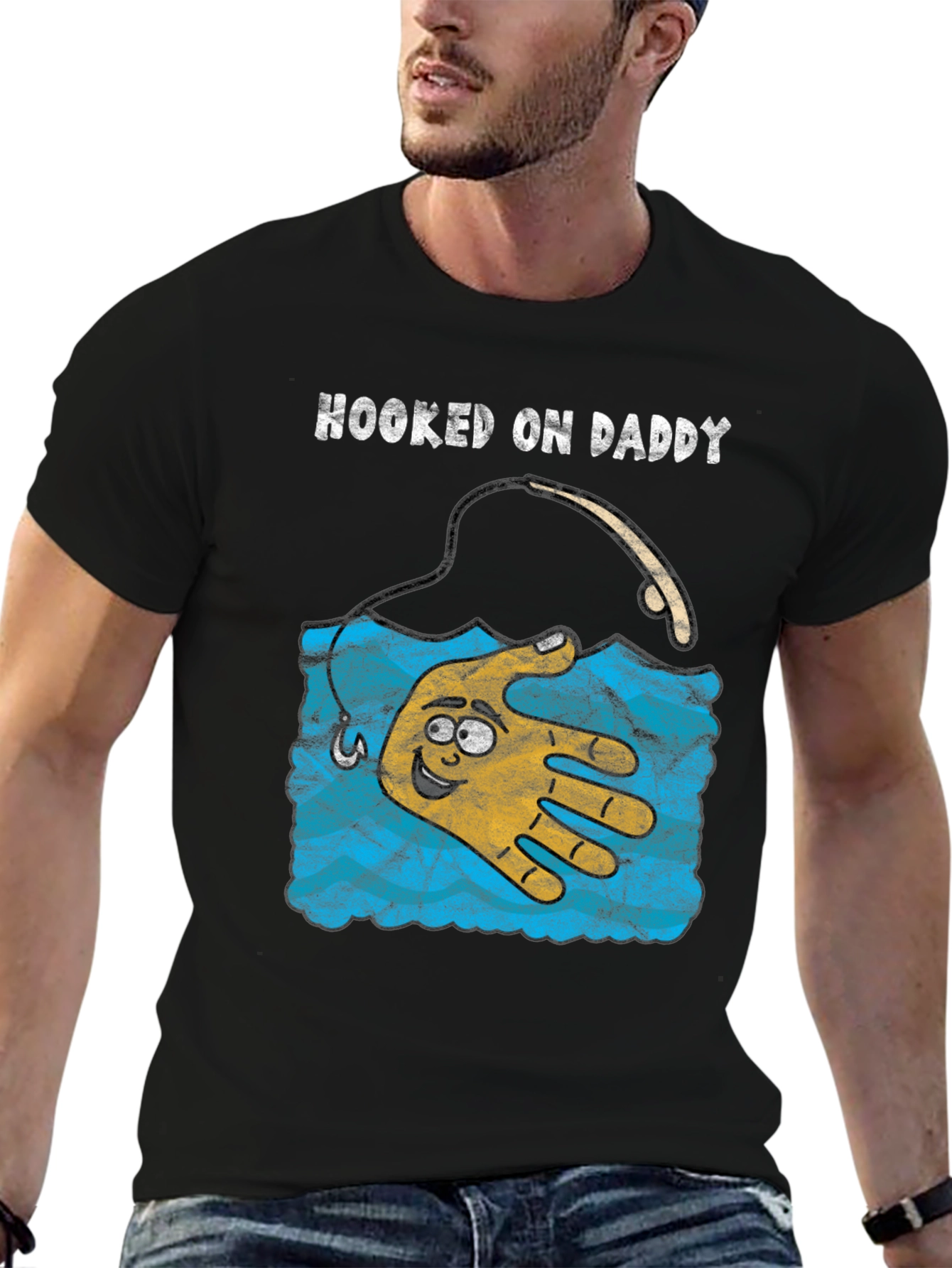 Hooked on Daddy Graphic T-Shirt