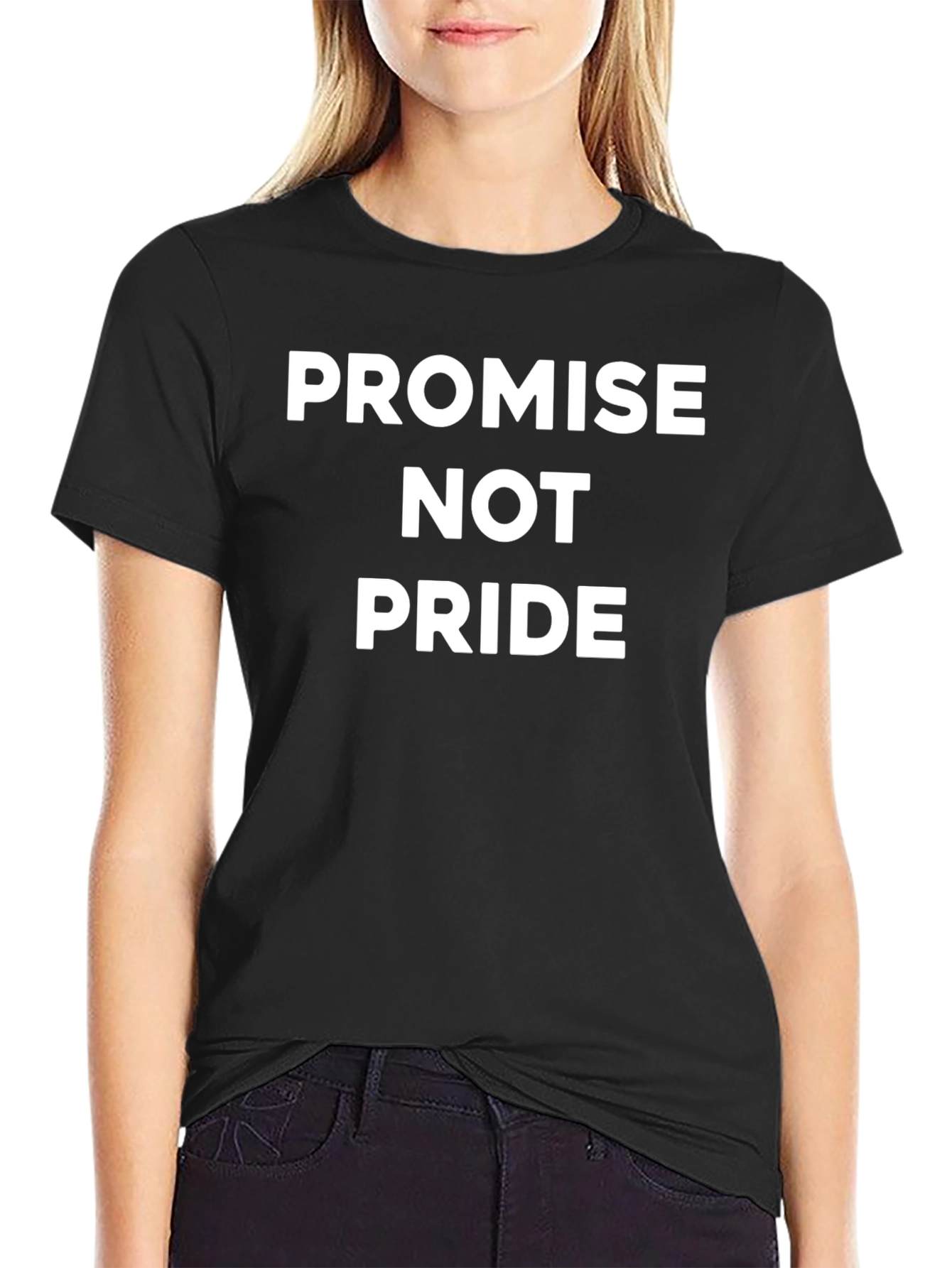 Promise Not Pride Black T-Shirt