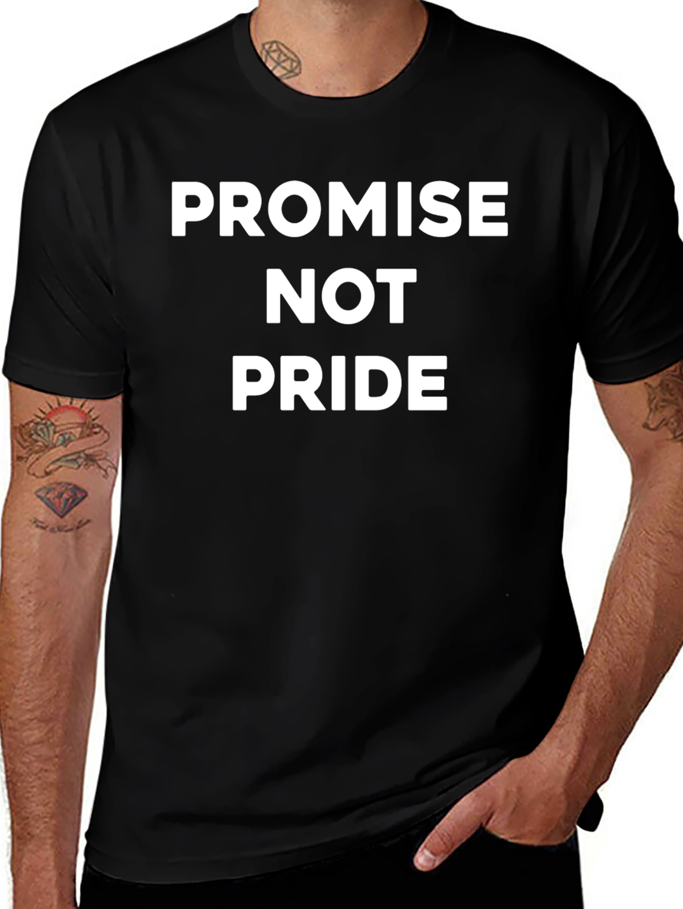 Promise Not Pride Black T-Shirt