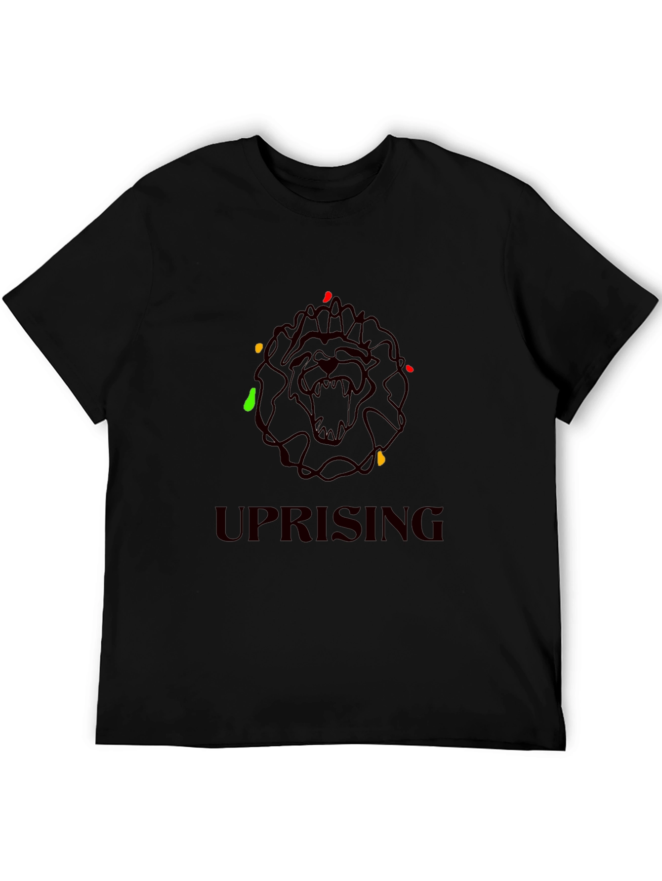 Uprising Lion Graphic Tee - Black