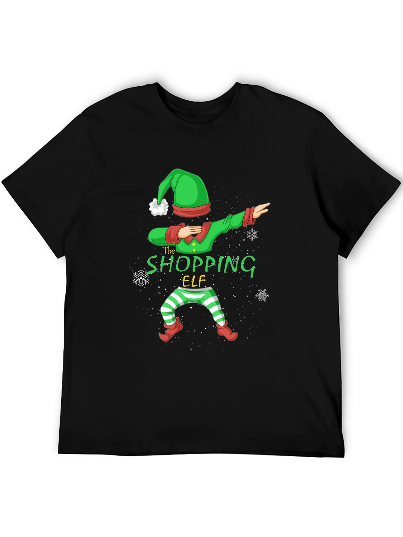 Shopping Elf Dabbing Christmas T-Shirt